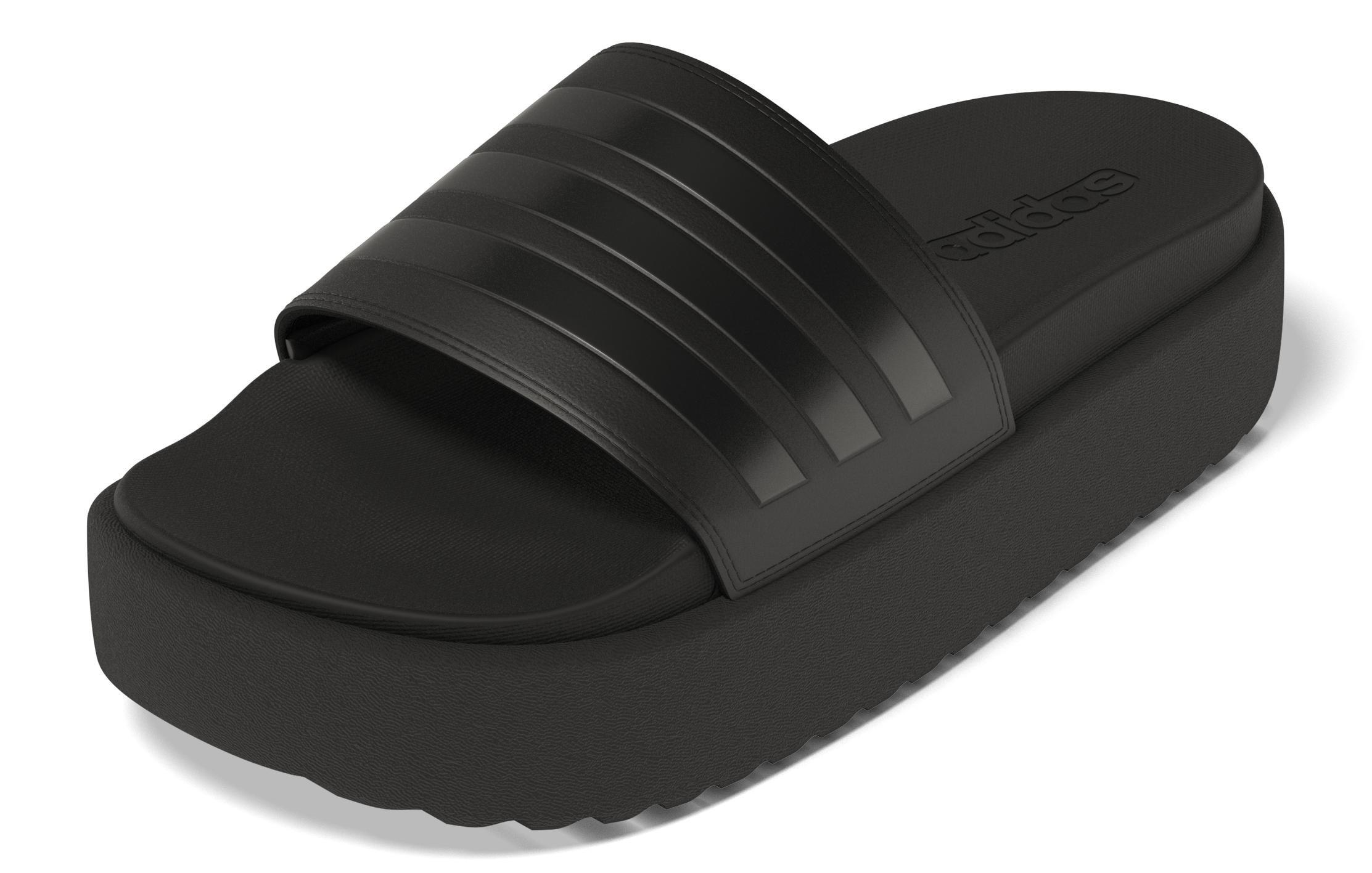 Adilette Platform Slides, Black, A901_ONE, large image number 12