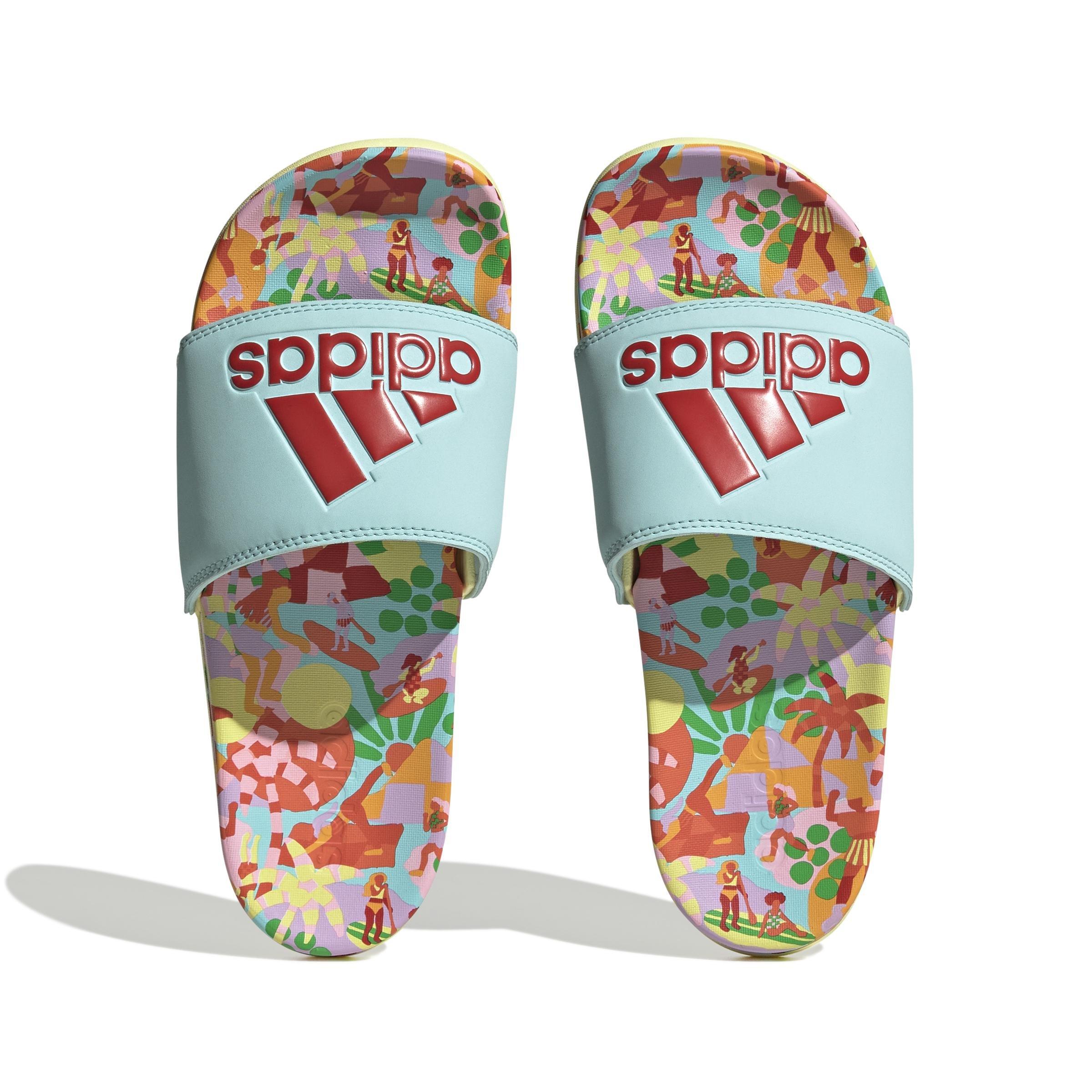 Adilette Comfort Slides, Blue, A901_ONE, large image number 12