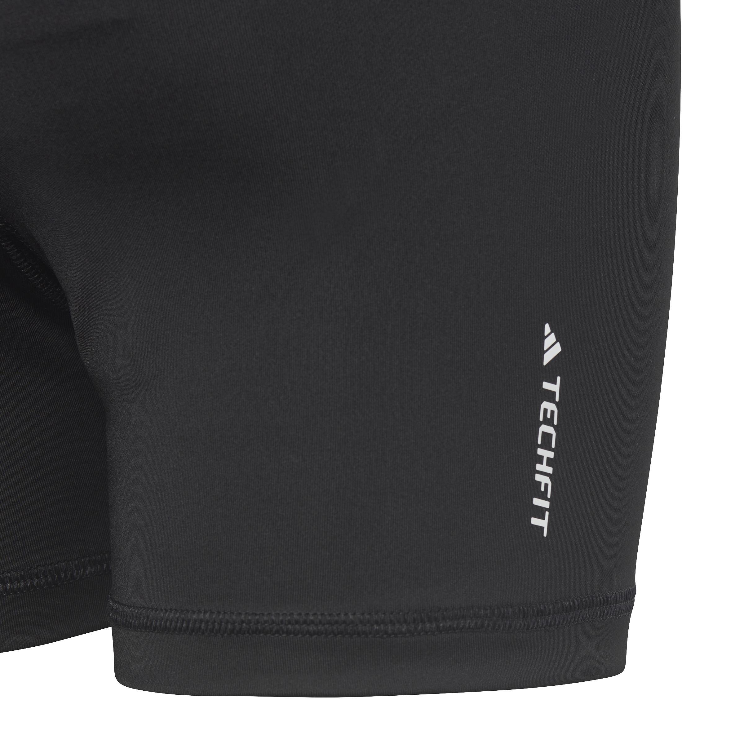 Kids Techfit Period-Proof High-Rise Short Tights, Black, , large image number 3