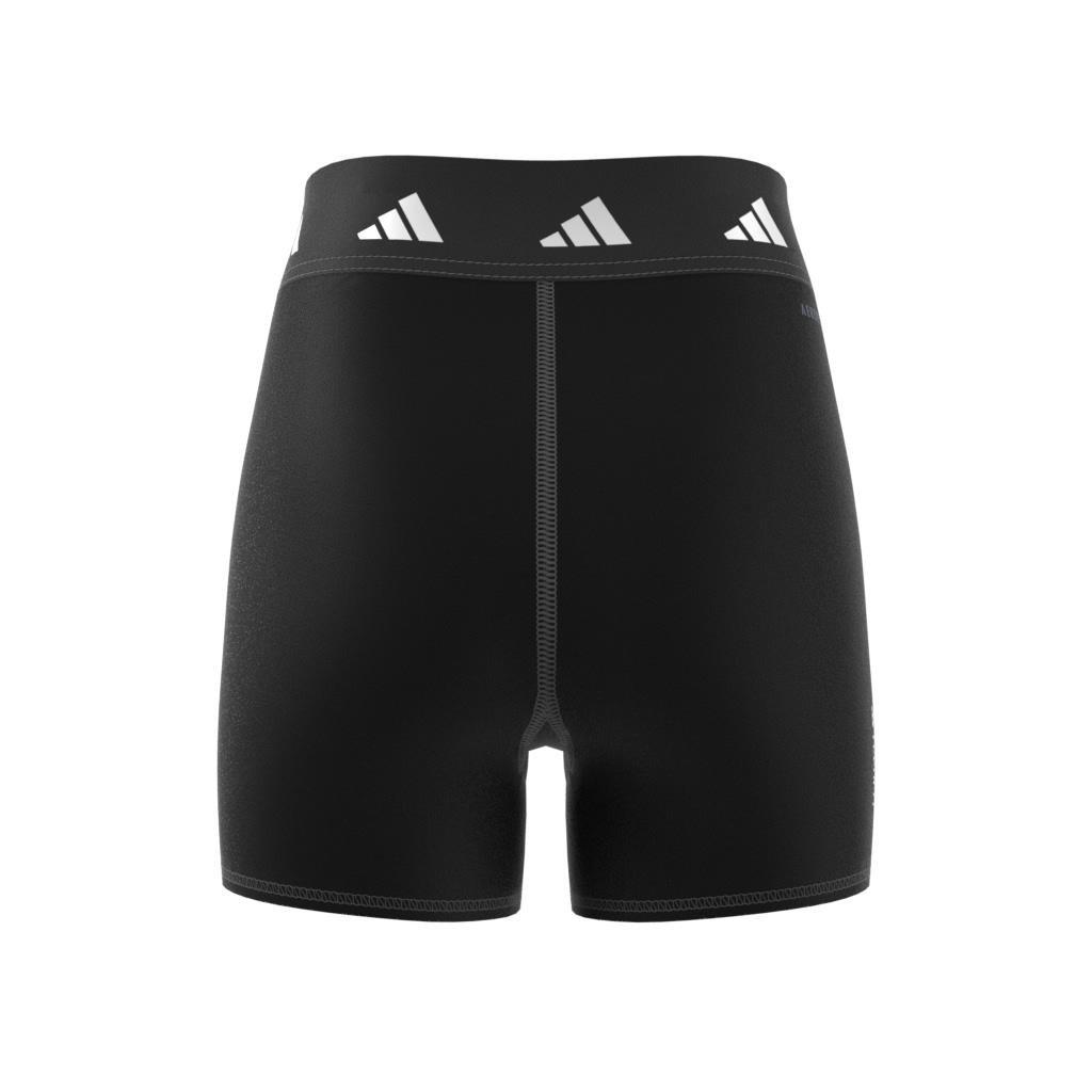 Kids Techfit Period-Proof High-Rise Short Tights, Black, , large image number 9