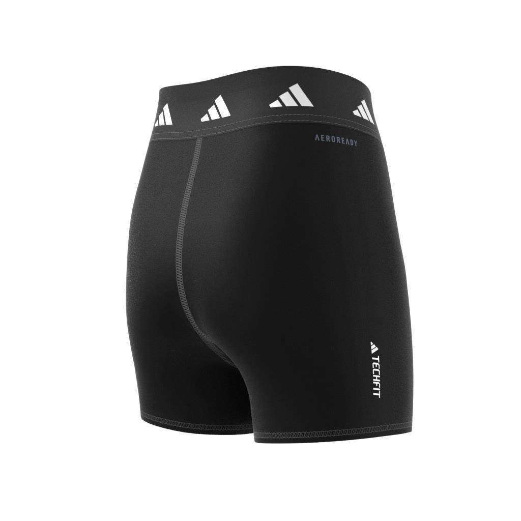 Kids Techfit Period-Proof High-Rise Short Tights, Black, , large image number 12