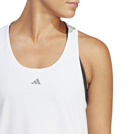 Women Hiit Heat.Rdy Sweat Conceal Training Tank Top, White, A901_ONE, large image number 5