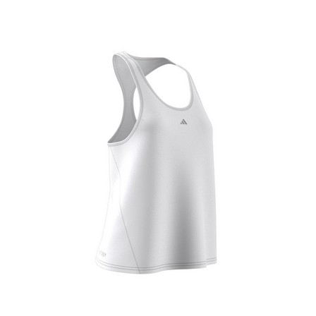 Women Hiit Heat.Rdy Sweat Conceal Training Tank Top, White, A901_ONE, large image number 8
