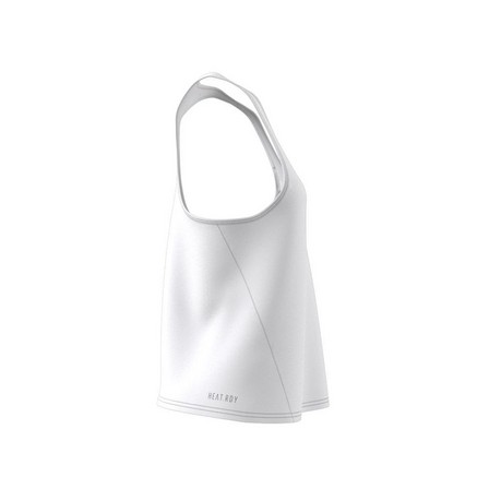 Women Hiit Heat.Rdy Sweat Conceal Training Tank Top, White, A901_ONE, large image number 9