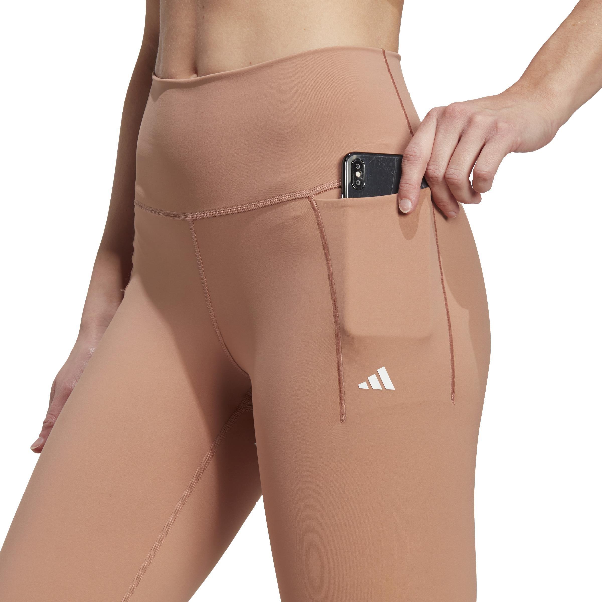 Optime Training Luxe 7/8 Leggings, Brown, , large image number 7