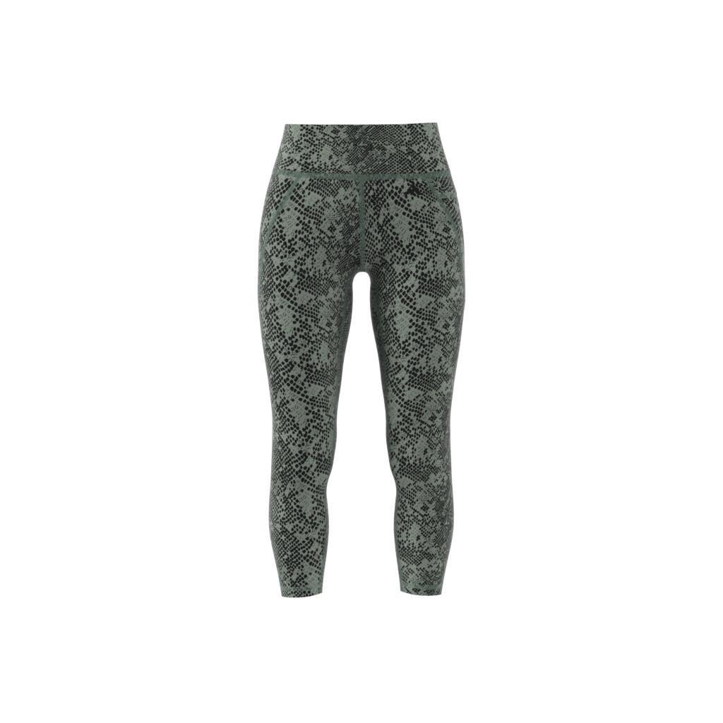 Optime Stash Pocket Training Animal Print 7/8 Leggings, Green, , large image number 2