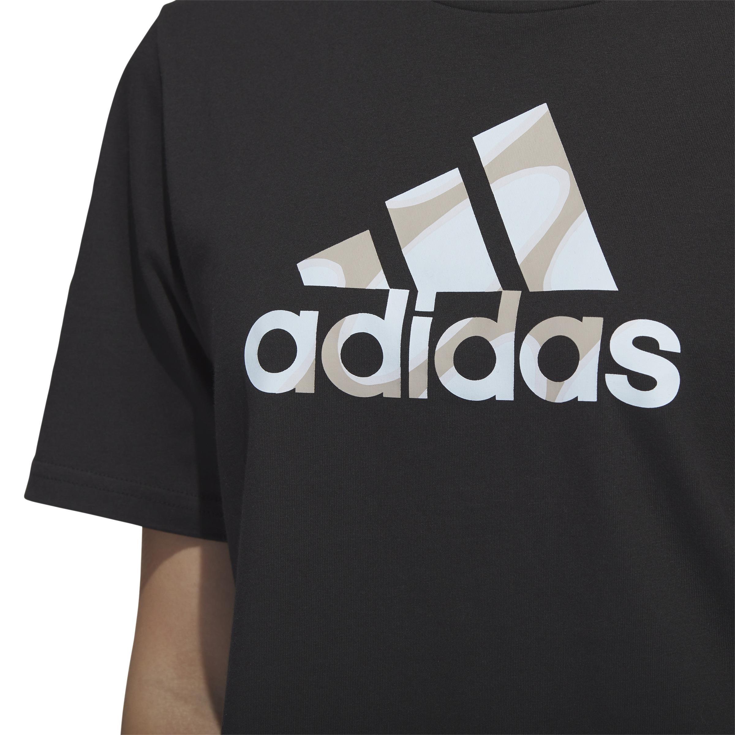 Marimekko Crop T-Shirt, Black, A901_ONE, large image number 5