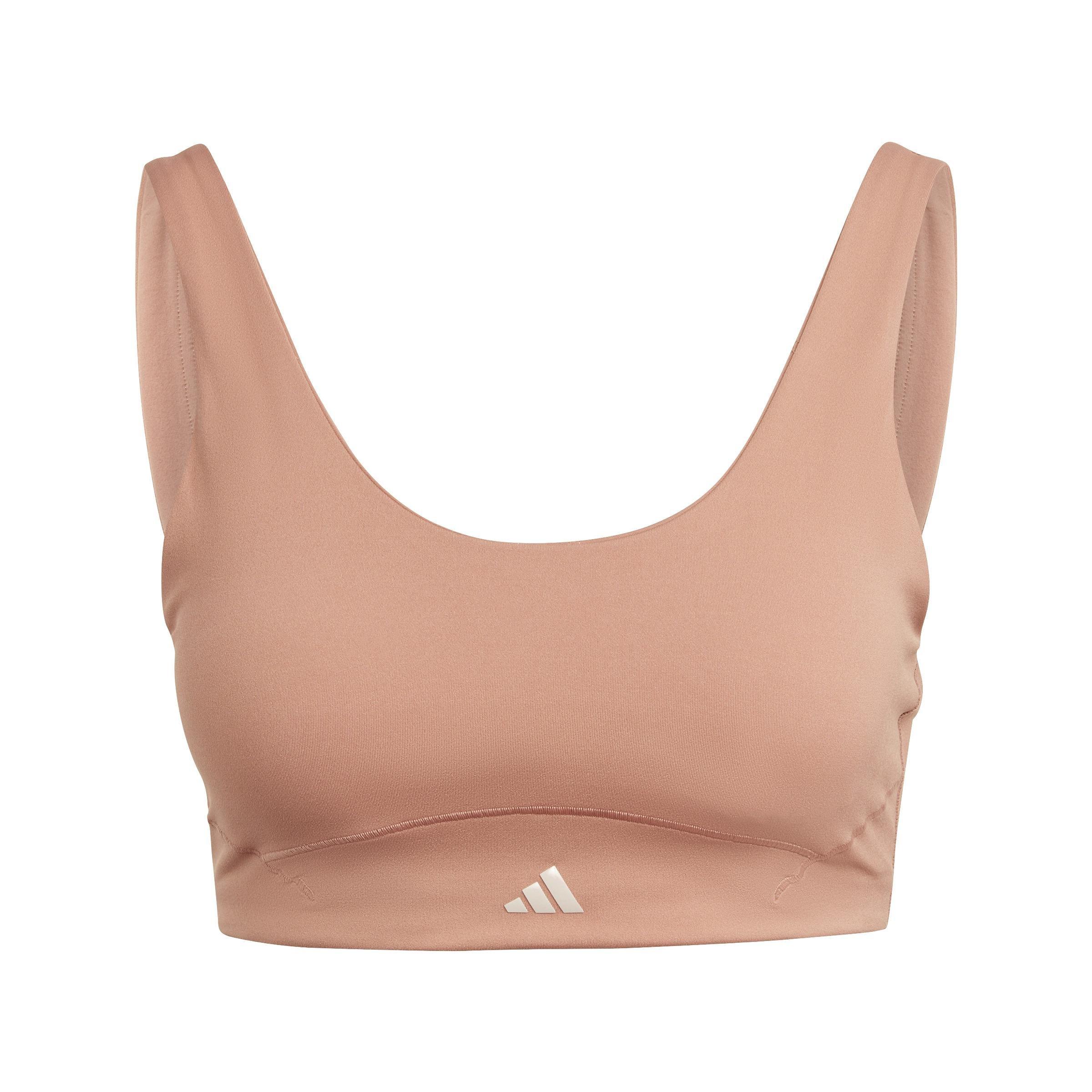 Coreflow Luxe Studio Medium-Support Bra, Brown, , large image number 1