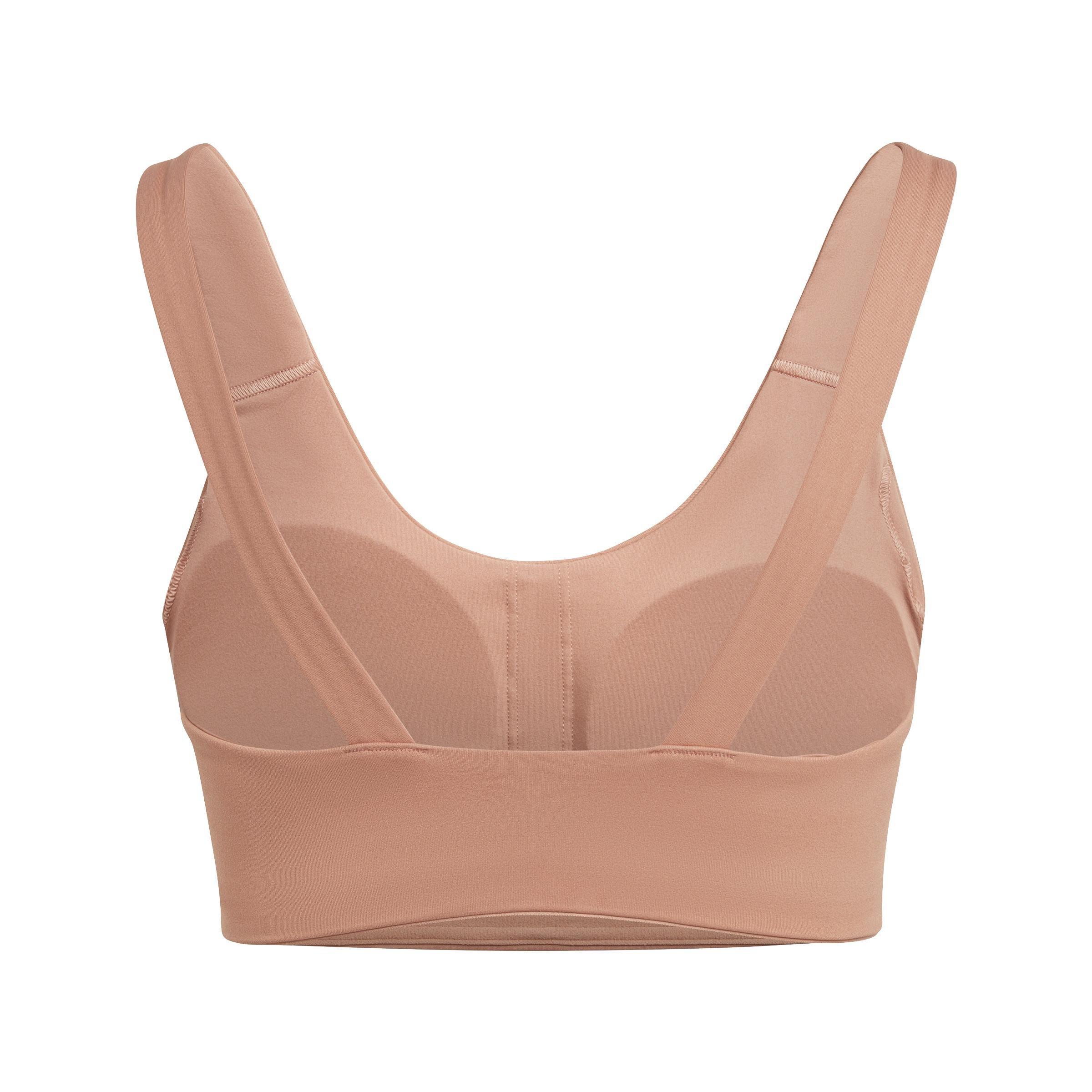 Coreflow Luxe Studio Medium-Support Bra, Brown, A901_ONE, large image number 3