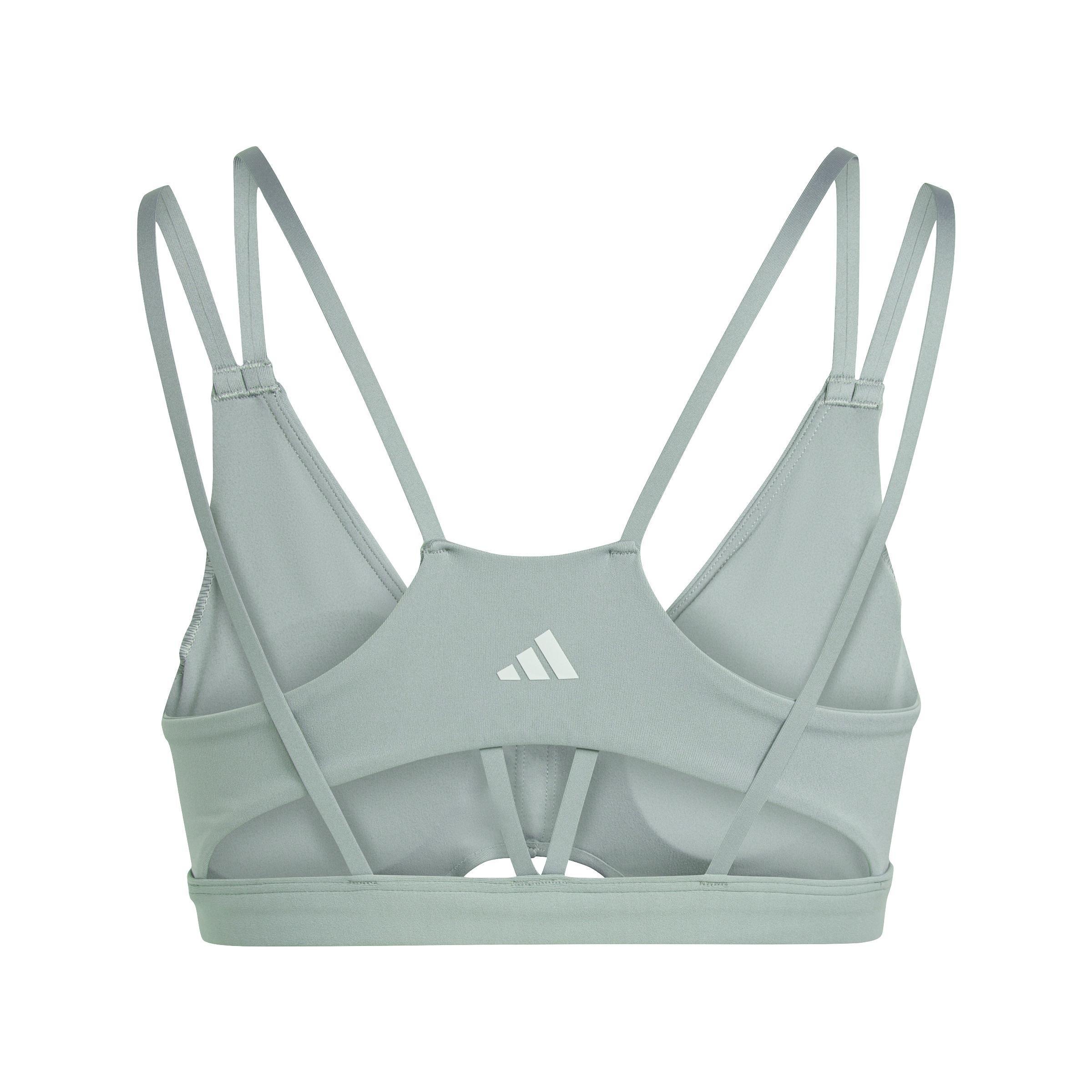 Yoga Studio Luxe Light-Support Bra, Green, A901_ONE, large image number 2
