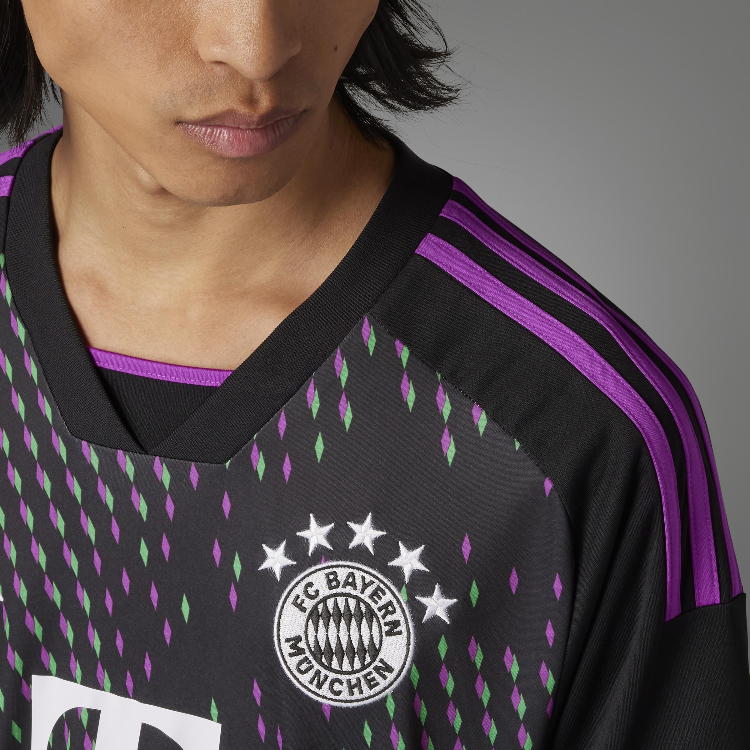 Fc Bayern 23/24 Away Jersey, Black, A901_ONE, large image number 9