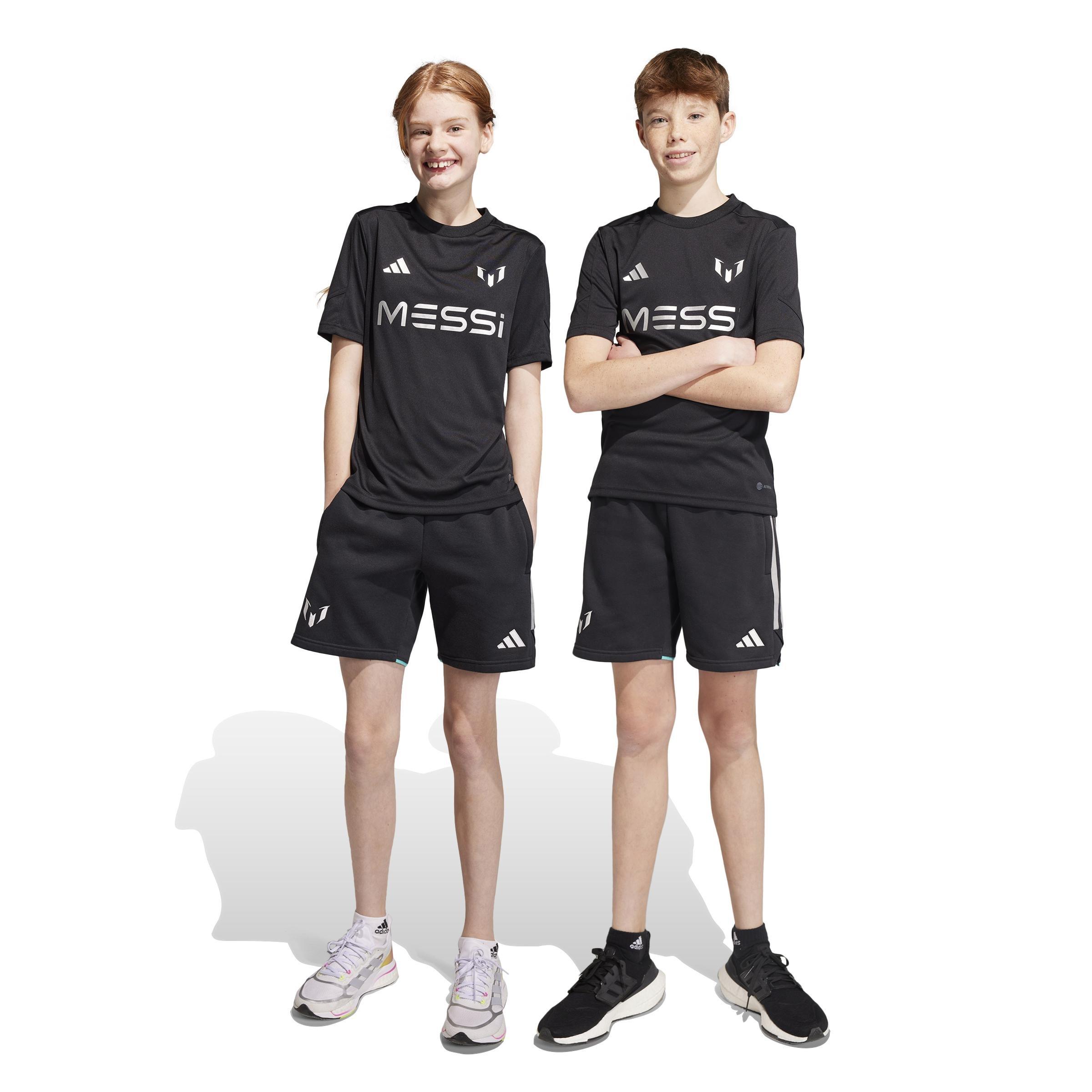 Unisex Kids Messi Shorts, Black, , large image number 10