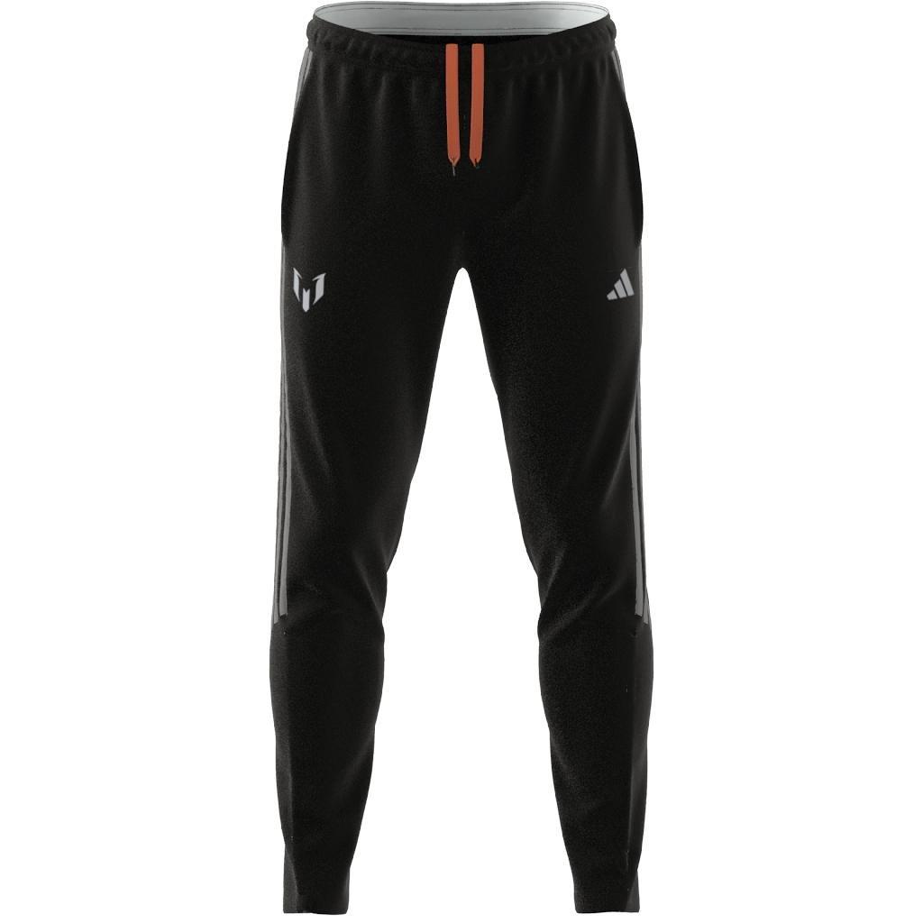 Unisex Kids Messi Training Tracksuit Bottoms, Black, A901_ONE, large image number 9
