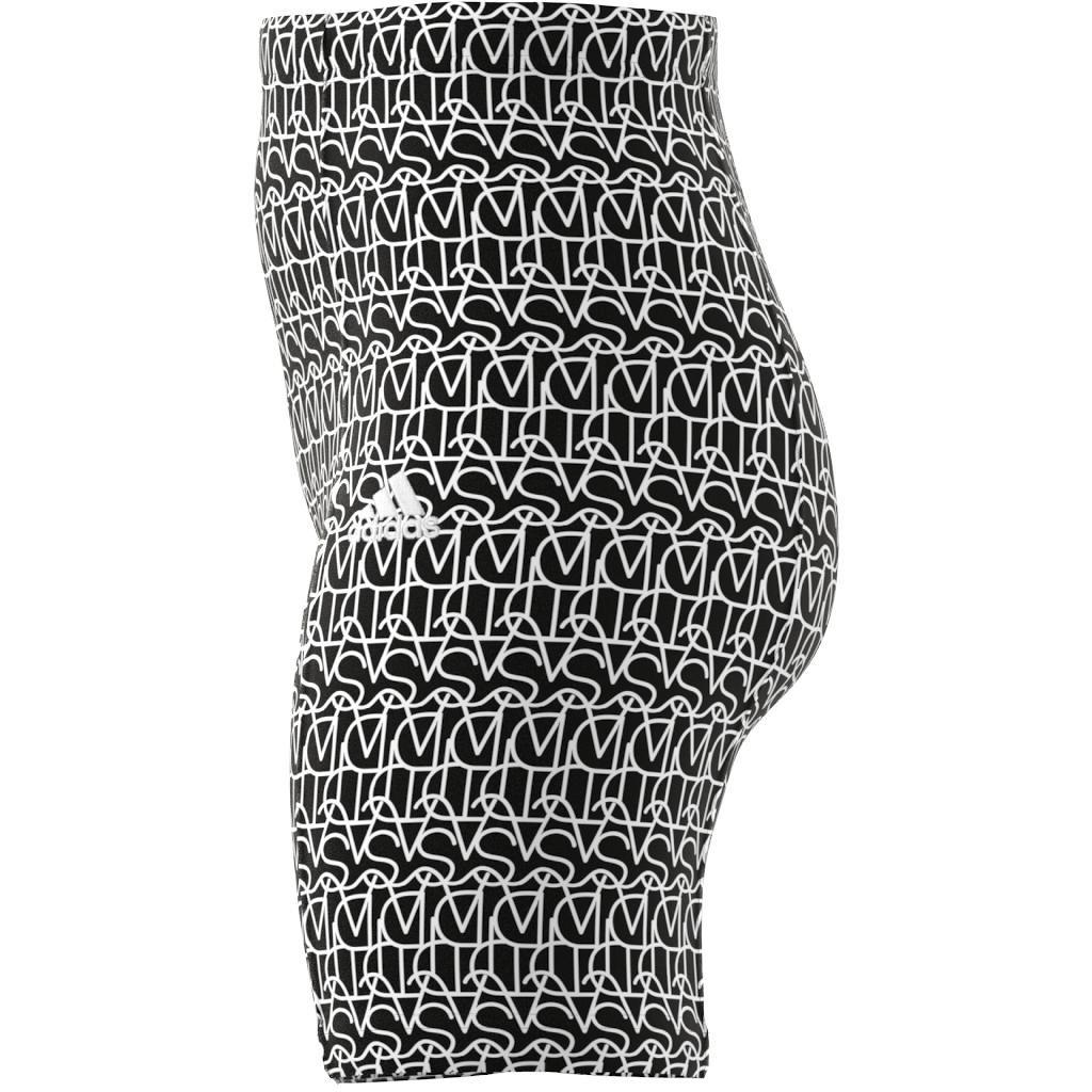 Allover Graphic Biker Shorts, Black, , large image number 7