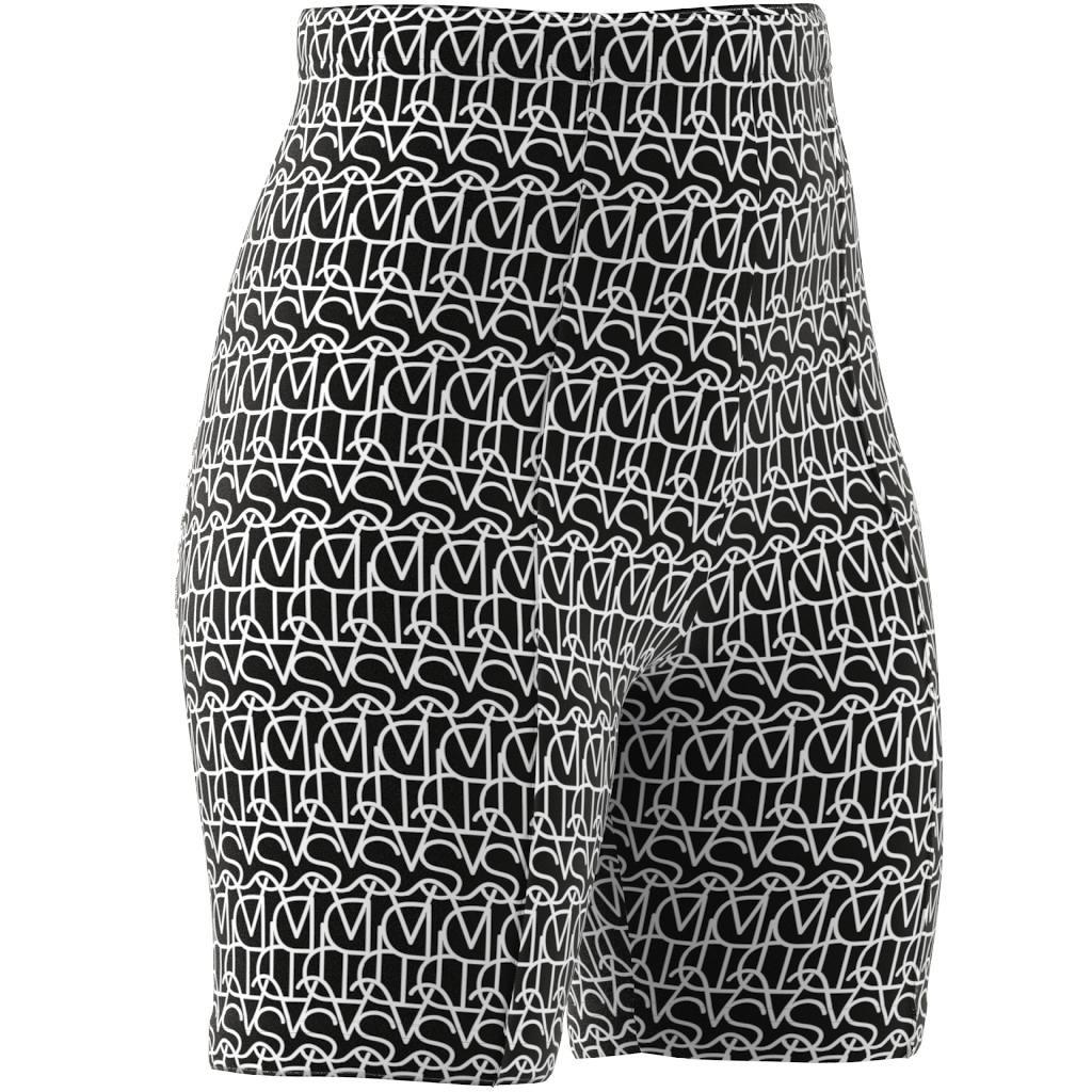 Allover Graphic Biker Shorts, Black, , large image number 9