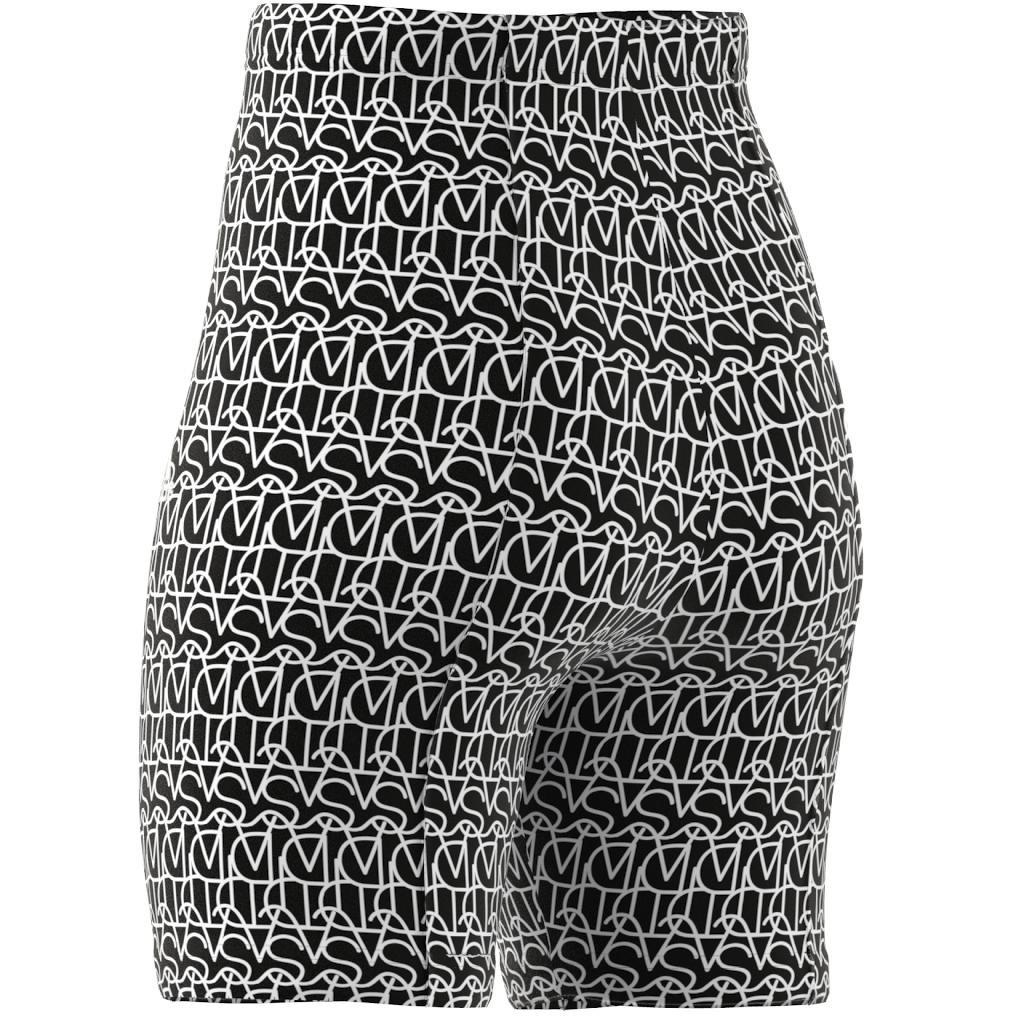 Allover Graphic Biker Shorts, Black, , large image number 10
