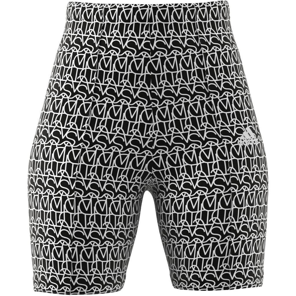 Allover Graphic Biker Shorts, Black, , large image number 13