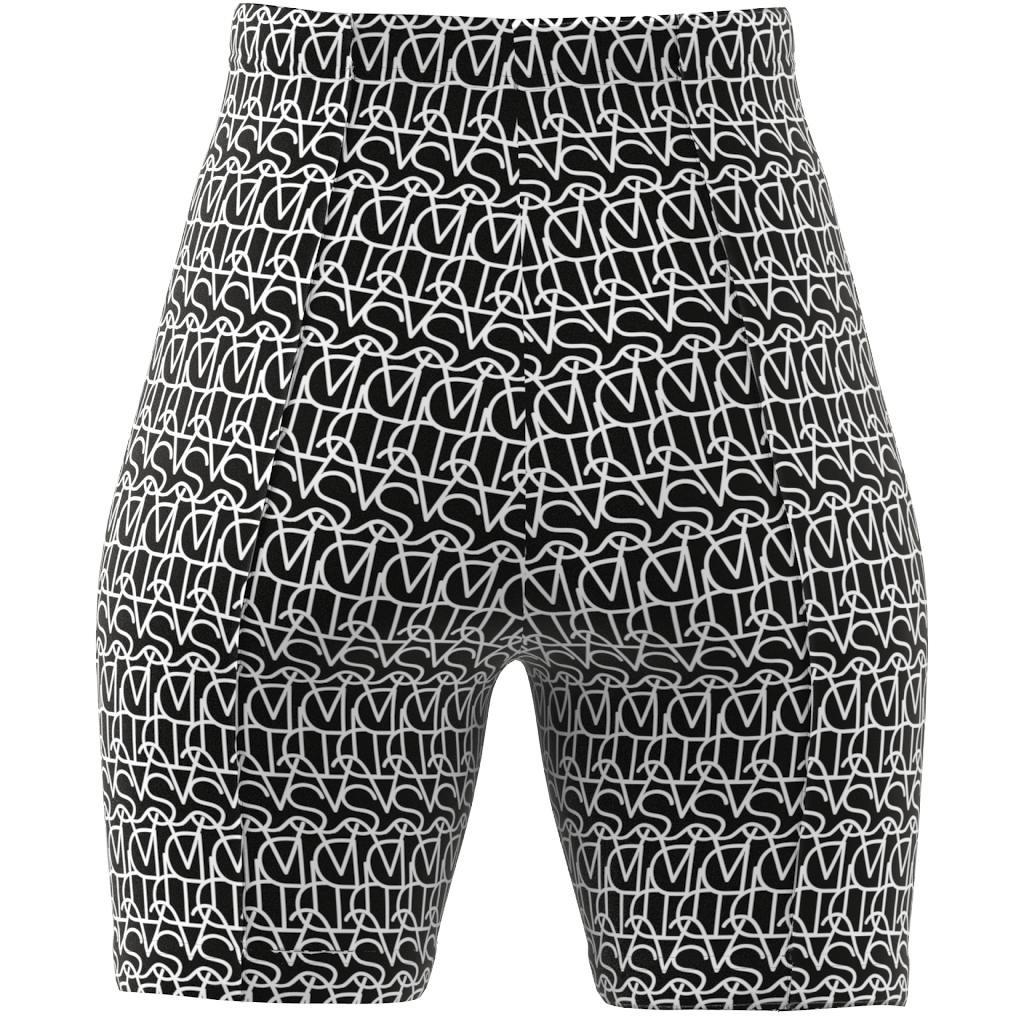 Allover Graphic Biker Shorts, Black, , large image number 14