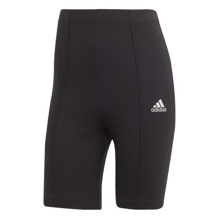 Women Allover Adidas Graphic Biker Shorts, Black, A901_ONE, large image number 0