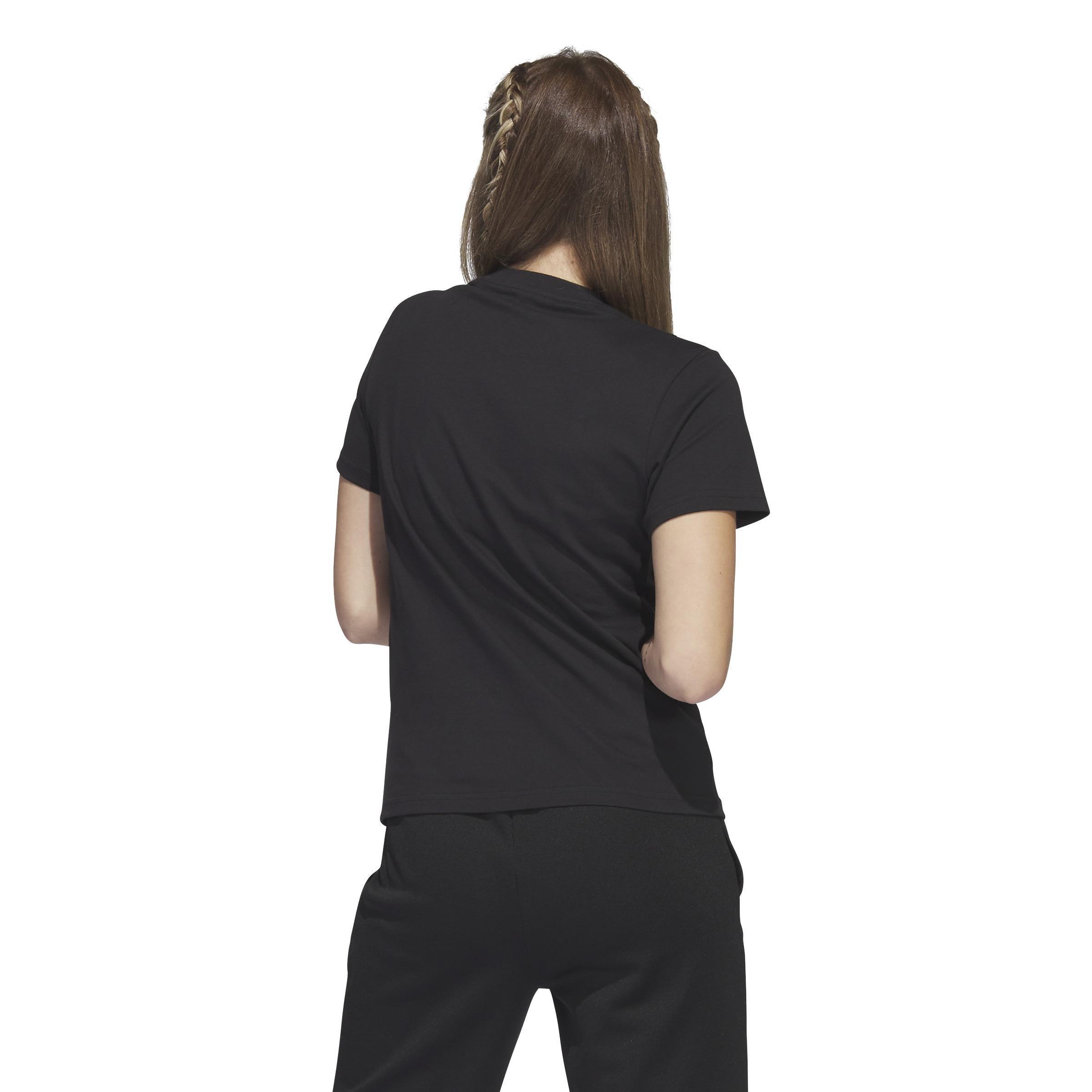 Floral Badge of Sport Graphic T-Shirt, Black, A901_ONE, large image number 3