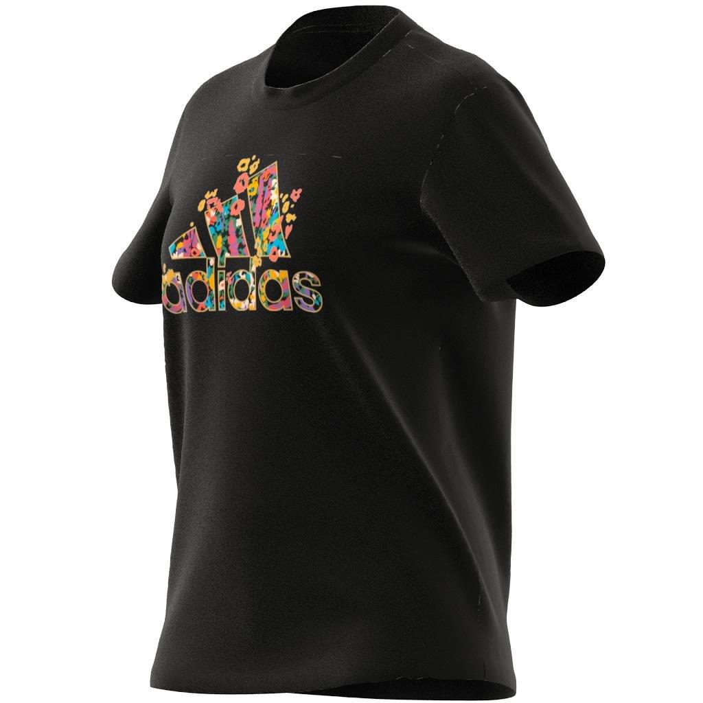 Floral Badge of Sport Graphic T-Shirt, Black, A901_ONE, large image number 6