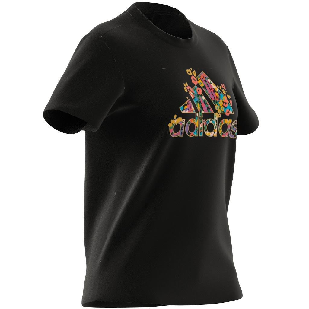 Floral Badge of Sport Graphic T-Shirt, Black, A901_ONE, large image number 14
