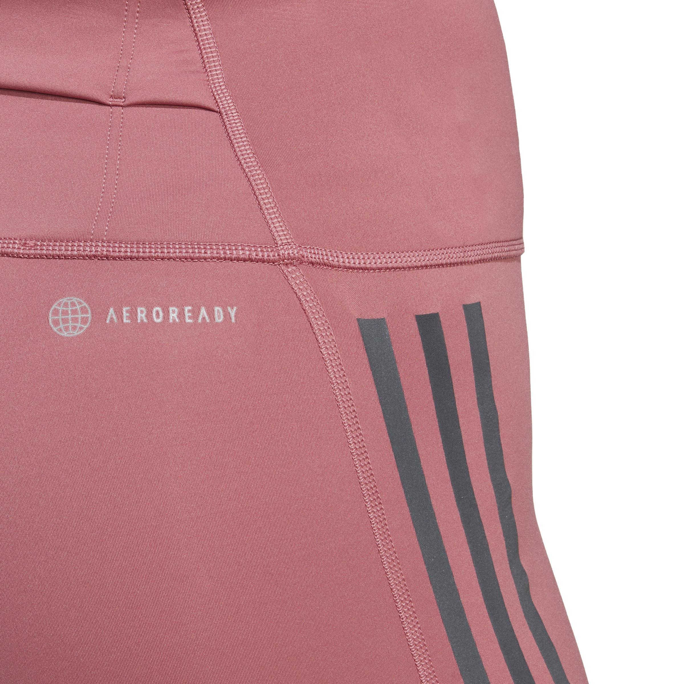 Dailyrun 3-Stripes 7/8 Leggings, Pink, A901_ONE, large image number 3
