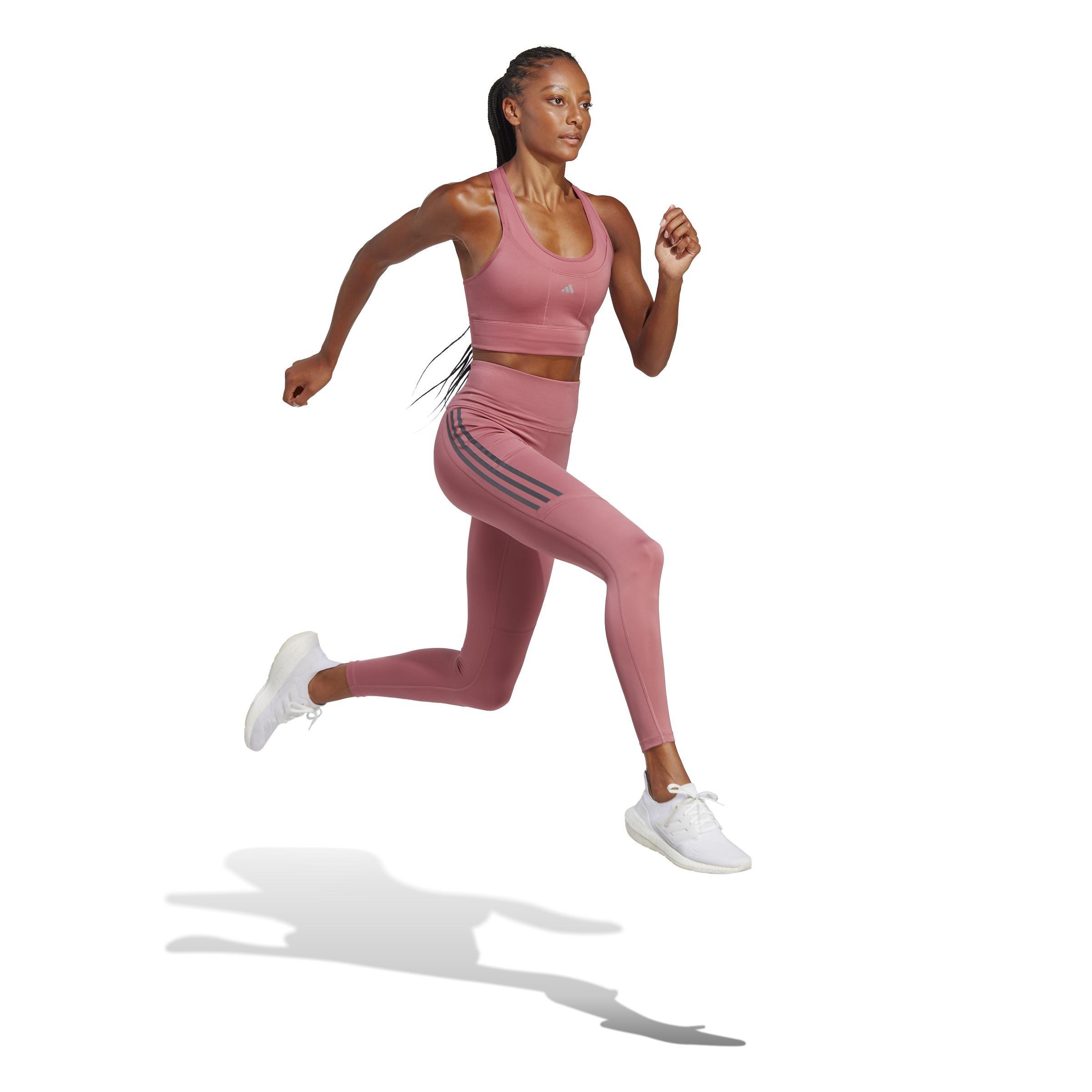 Dailyrun 3-Stripes 7/8 Leggings, Pink, A901_ONE, large image number 7