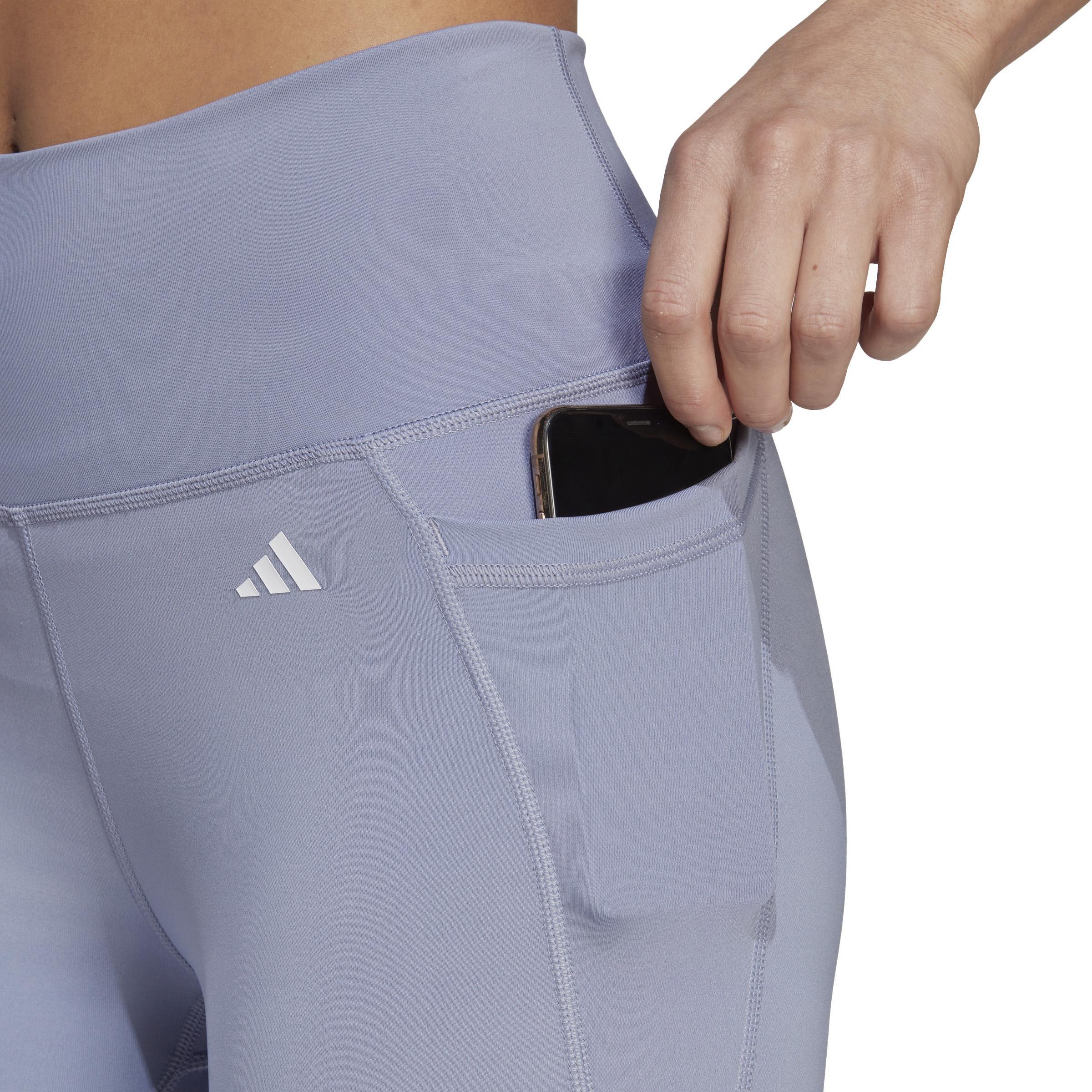 Optime High-Waisted 7/8 Leggings, Purple, , large image number 3