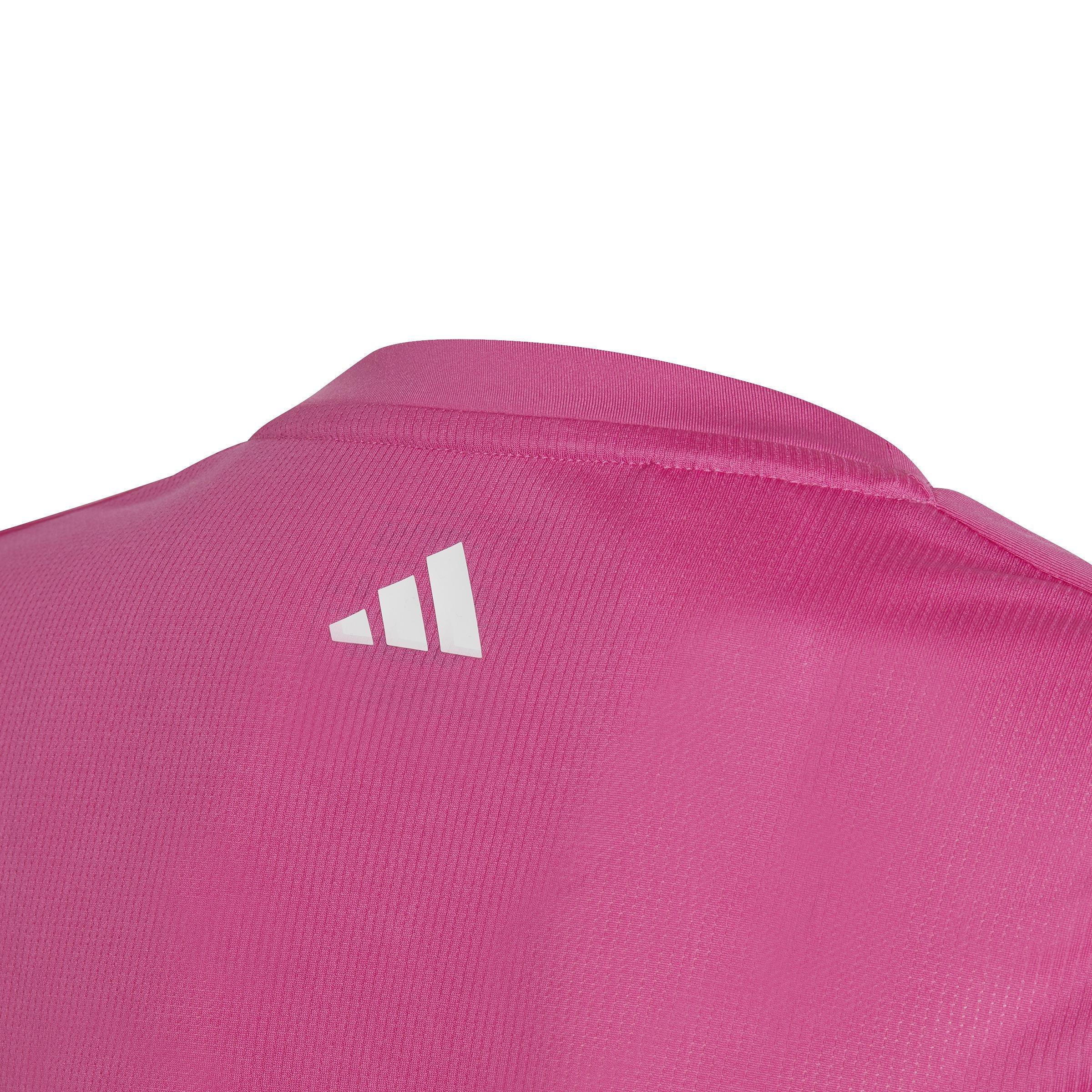 Kids Essentials AEROREADY Regular-Fit Logo T-Shirt, Pink, A901_ONE, large image number 5