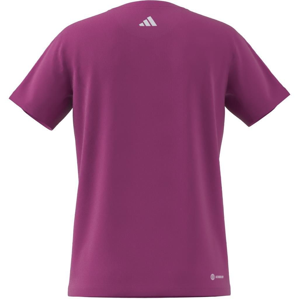 Kids Essentials AEROREADY Regular-Fit Logo T-Shirt, Pink, A901_ONE, large image number 6