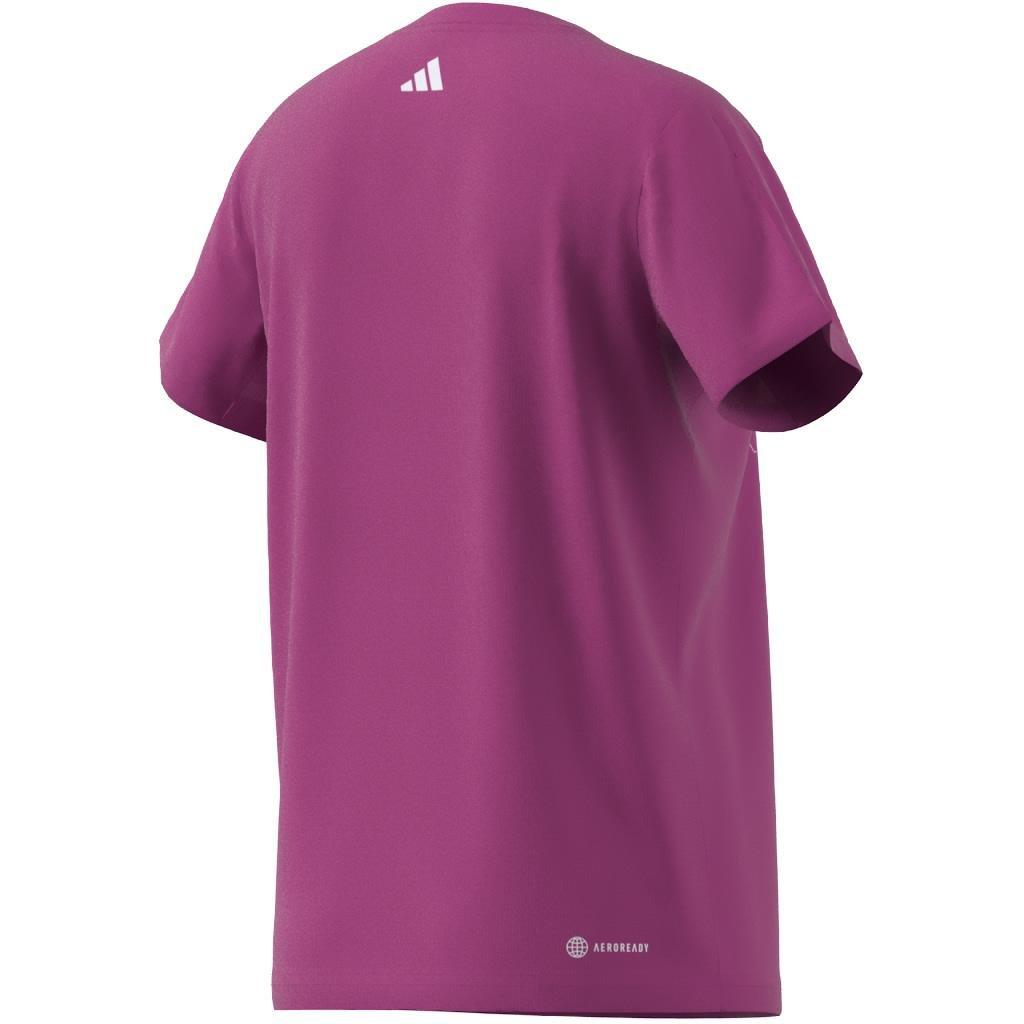 Kids Essentials AEROREADY Regular-Fit Logo T-Shirt, Pink, A901_ONE, large image number 7