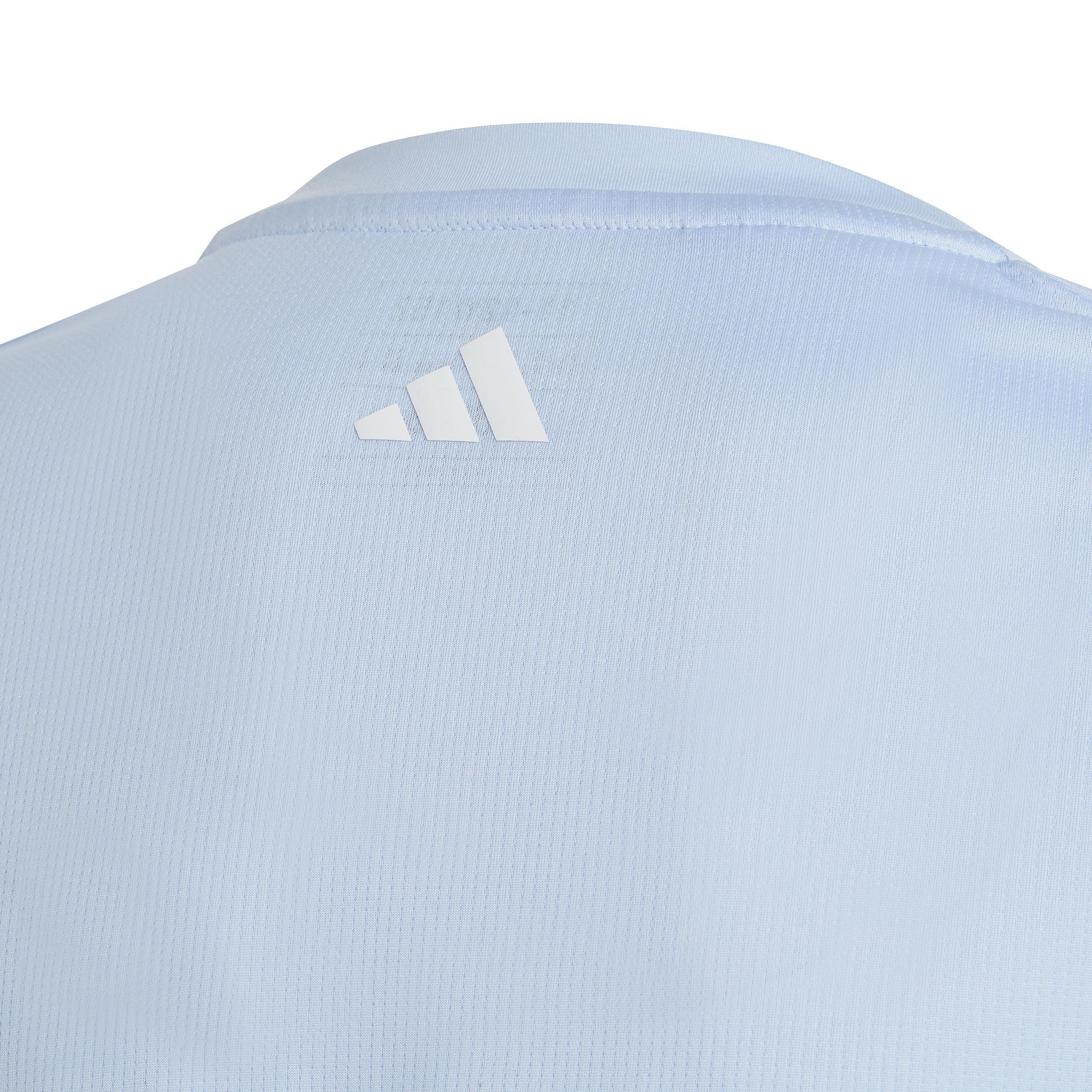 Kids Essentials AEROREADY Regular-Fit Logo T-Shirt, Blue, A901_ONE, large image number 5