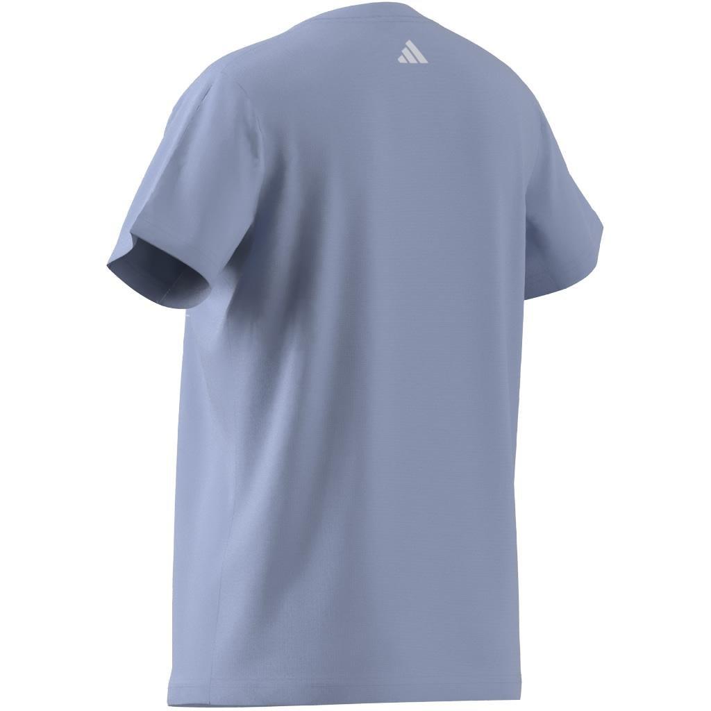 Kids Essentials AEROREADY Regular-Fit Logo T-Shirt, Blue, A901_ONE, large image number 7