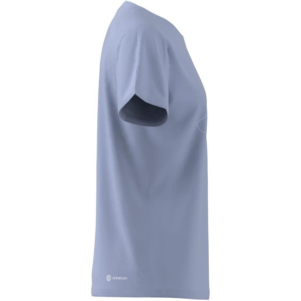 Kids Essentials AEROREADY Regular-Fit Logo T-Shirt, Blue, A901_ONE, large image number 9