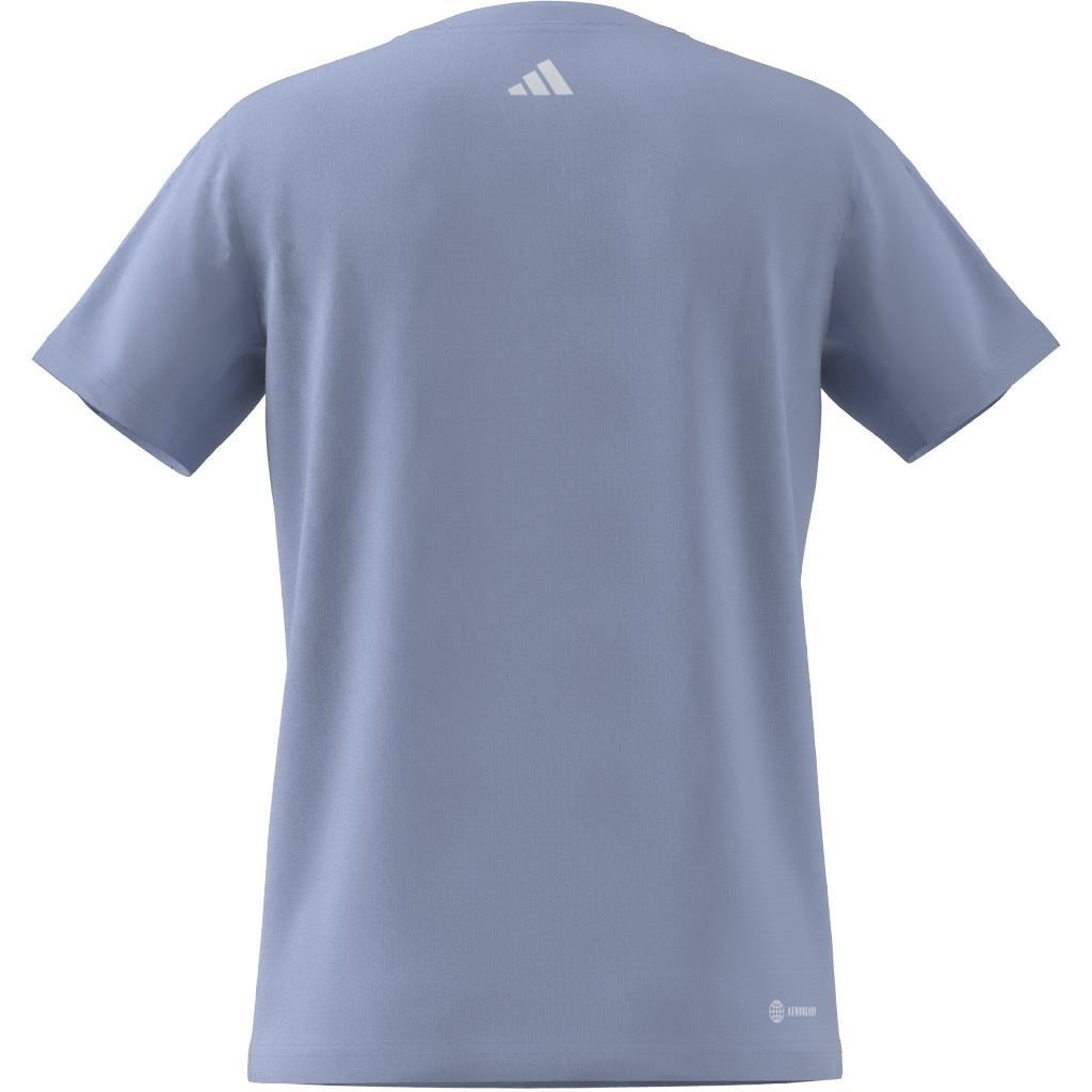 Kids Essentials AEROREADY Regular-Fit Logo T-Shirt, Blue, A901_ONE, large image number 10