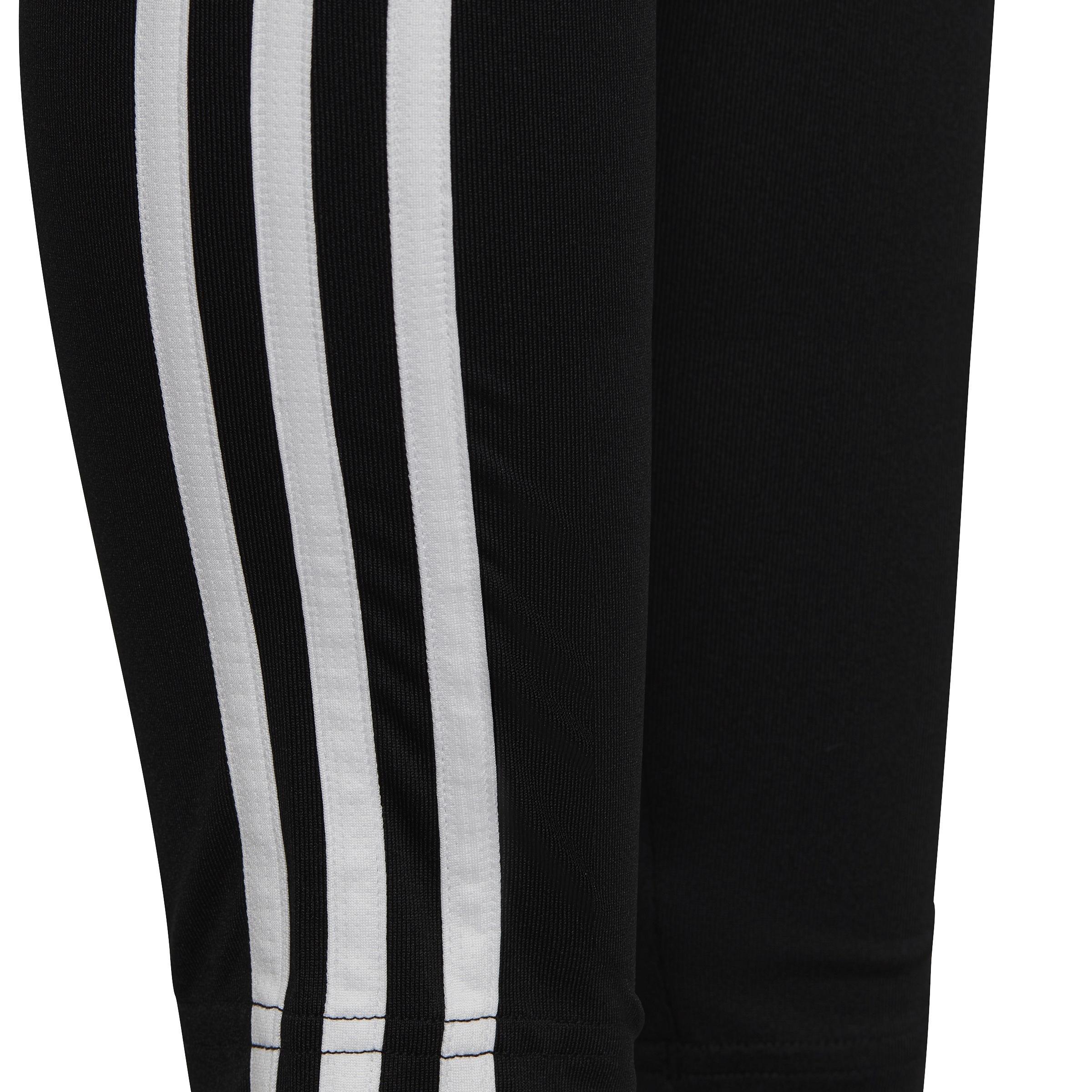 Kids Essentials AEROREADY 3-Stripes High-Waisted Leggings, Black, , large image number 4