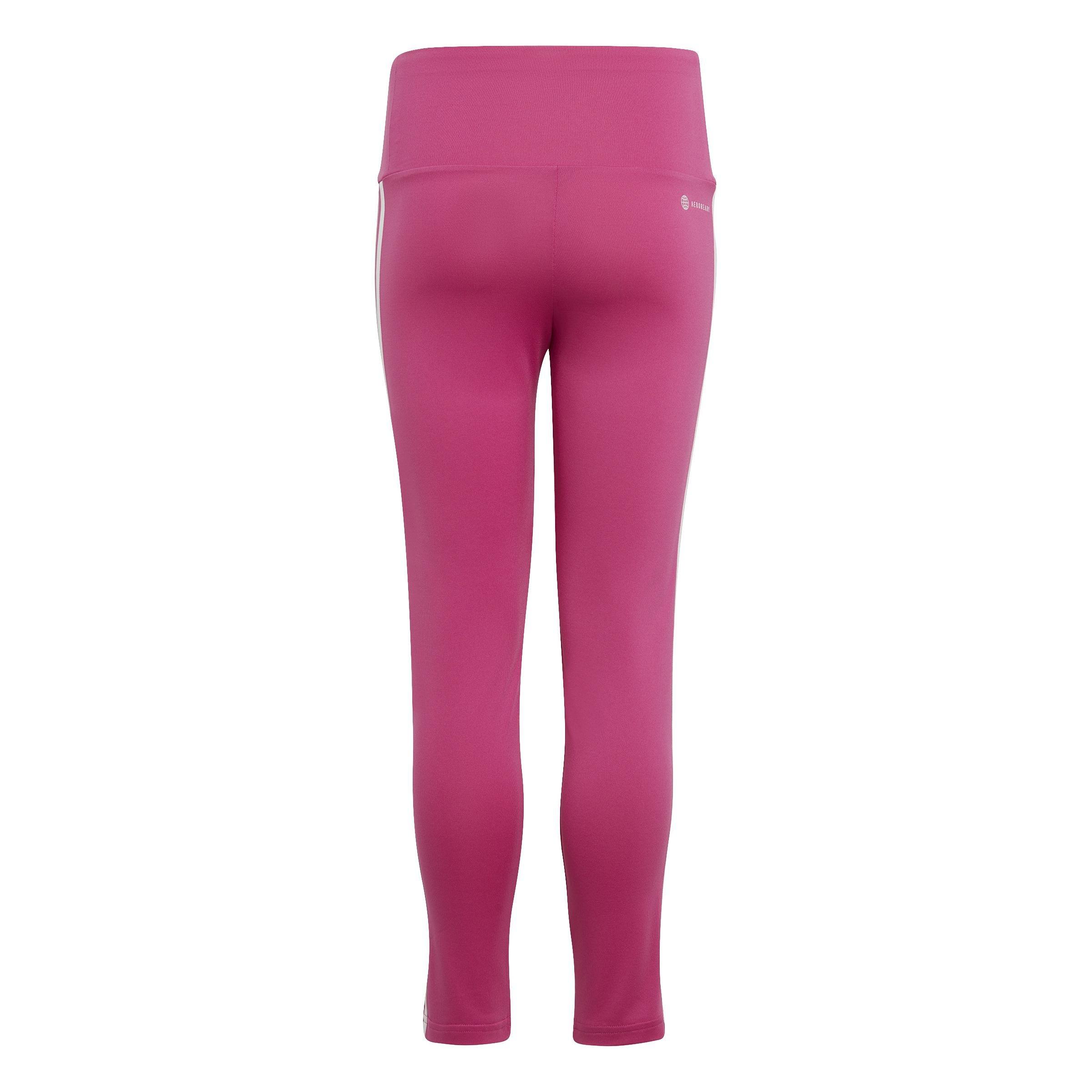 Aeroready 3-Stripes Leggings, Pink, A901_ONE, large image number 2