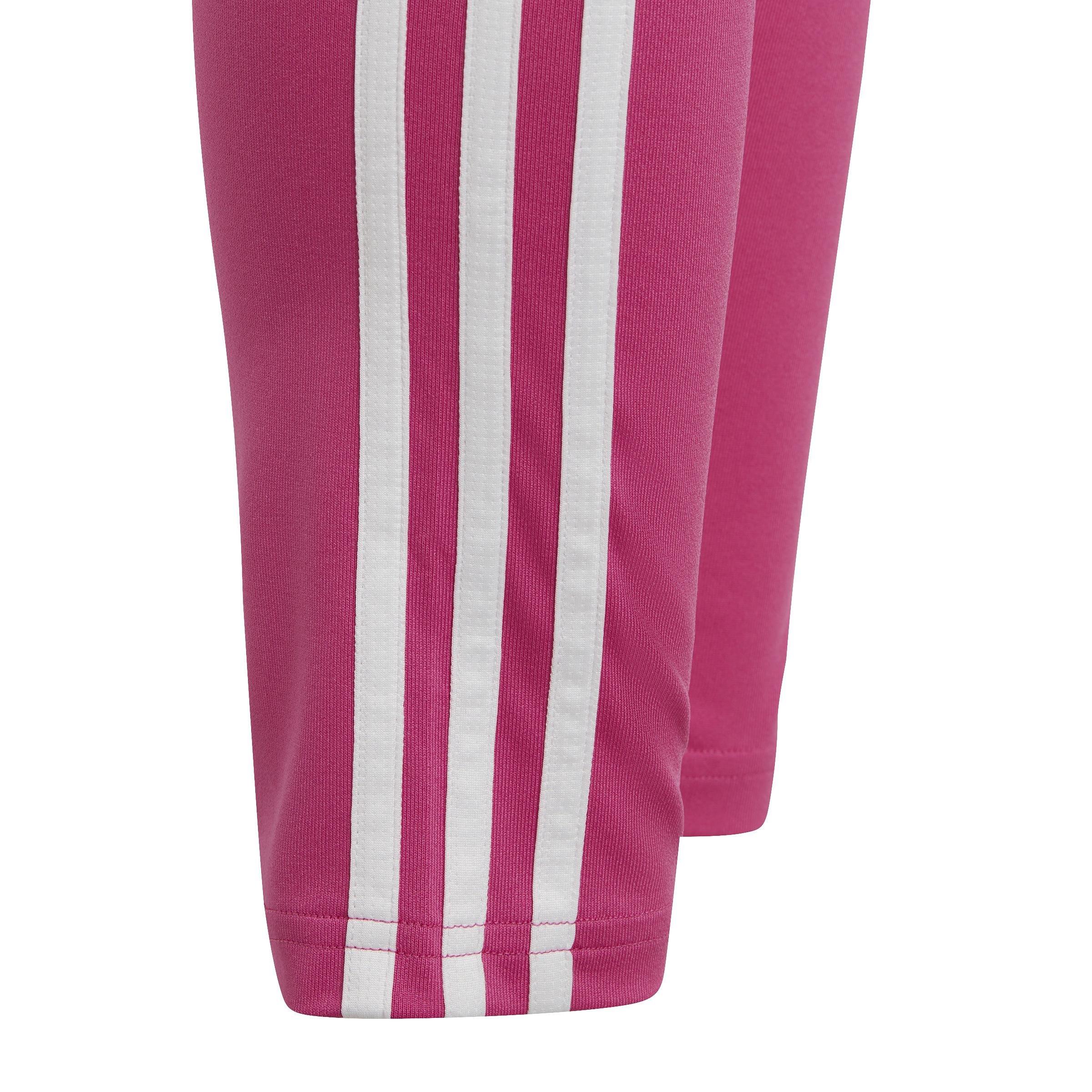 Kids Aeroready 3-Stripes Leggings, Pink, A901_ONE, large image number 3