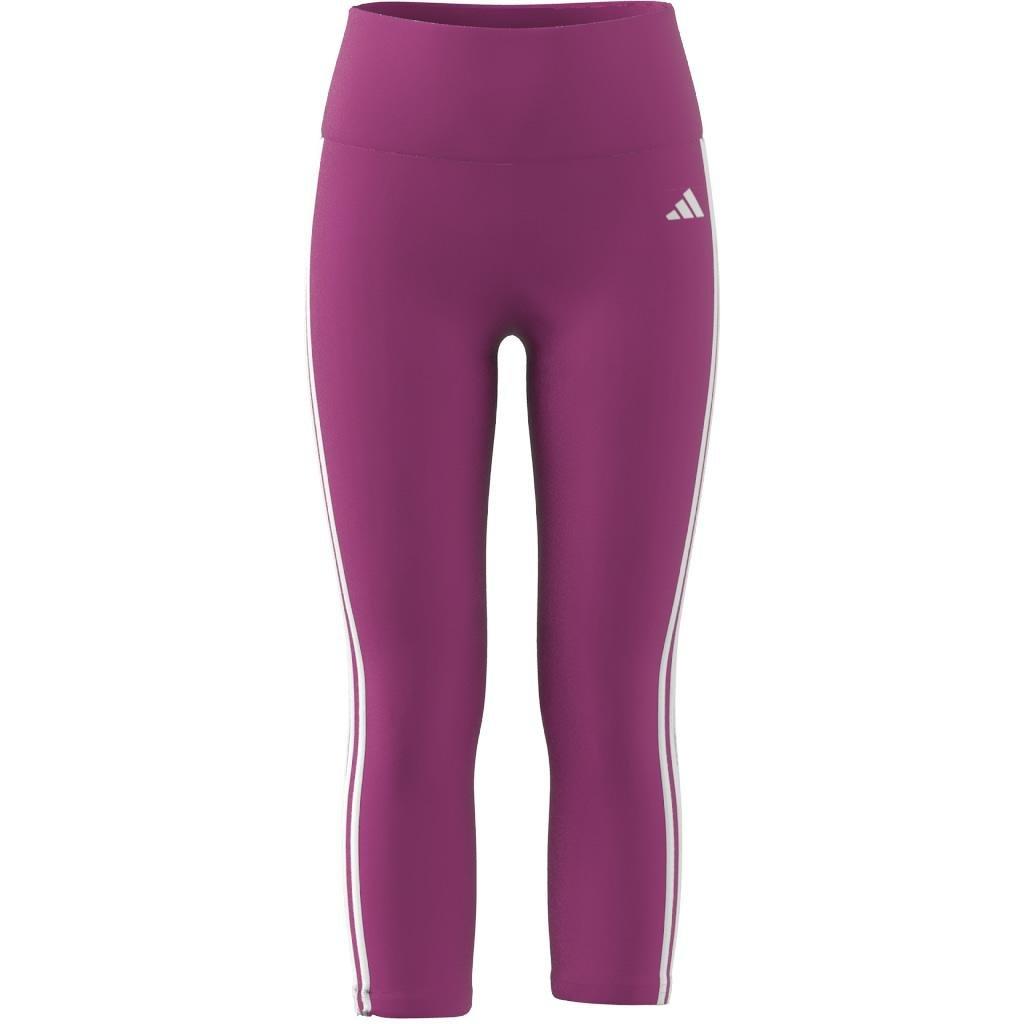 Kids Aeroready 3-Stripes Leggings, Pink, A901_ONE, large image number 7