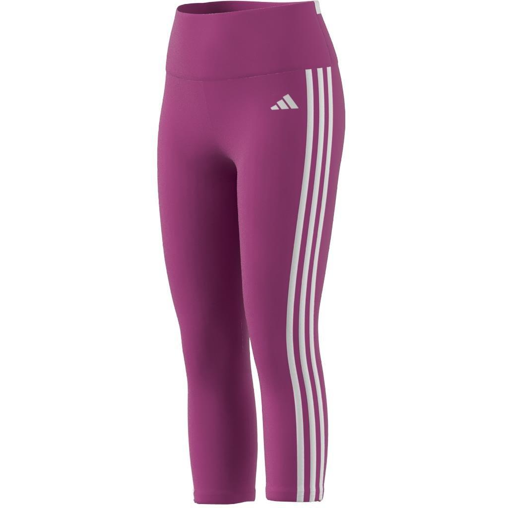 Kids Aeroready 3-Stripes Leggings, Pink, A901_ONE, large image number 8