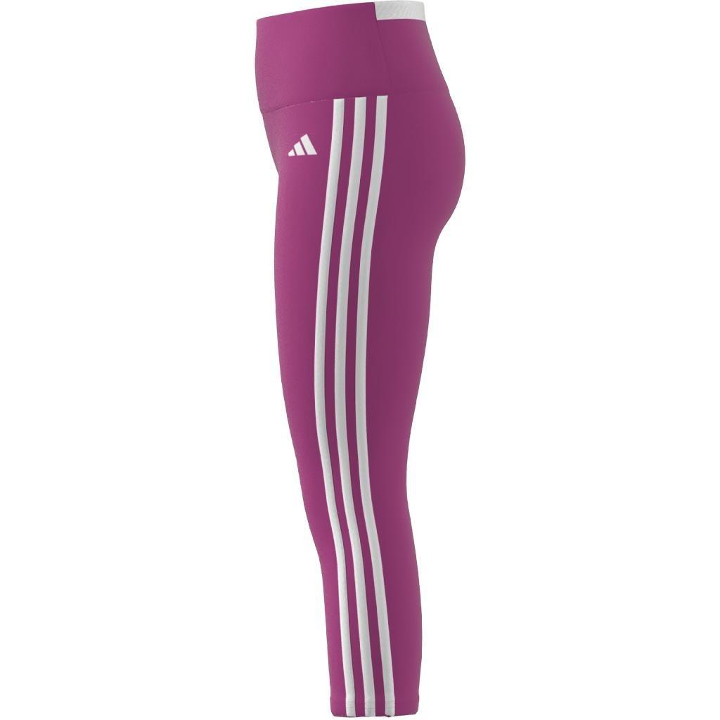 Kids Aeroready 3-Stripes Leggings, Pink, A901_ONE, large image number 10