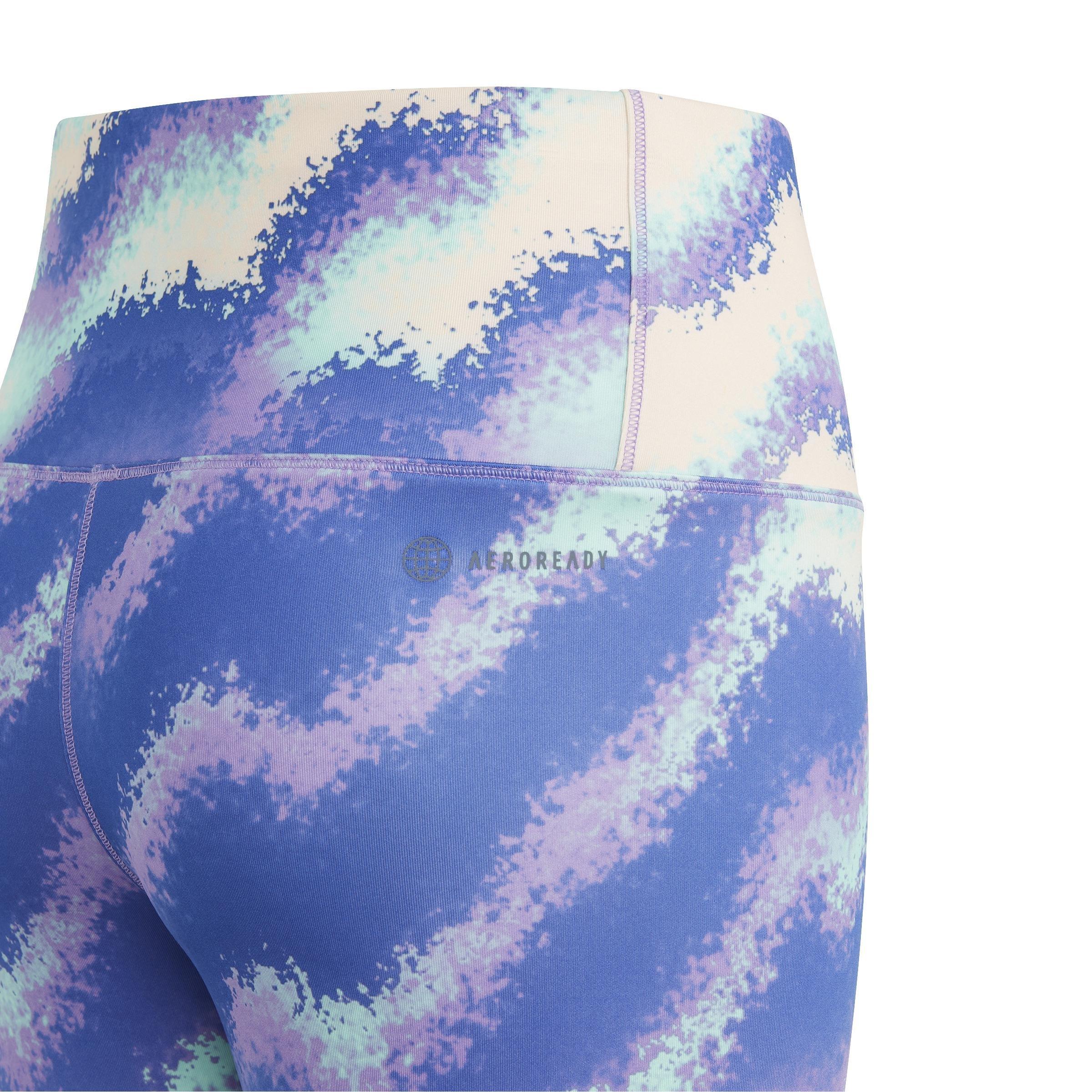 Kids Dance Aeroready Printed Leggings, Orange, A901_ONE, large image number 4