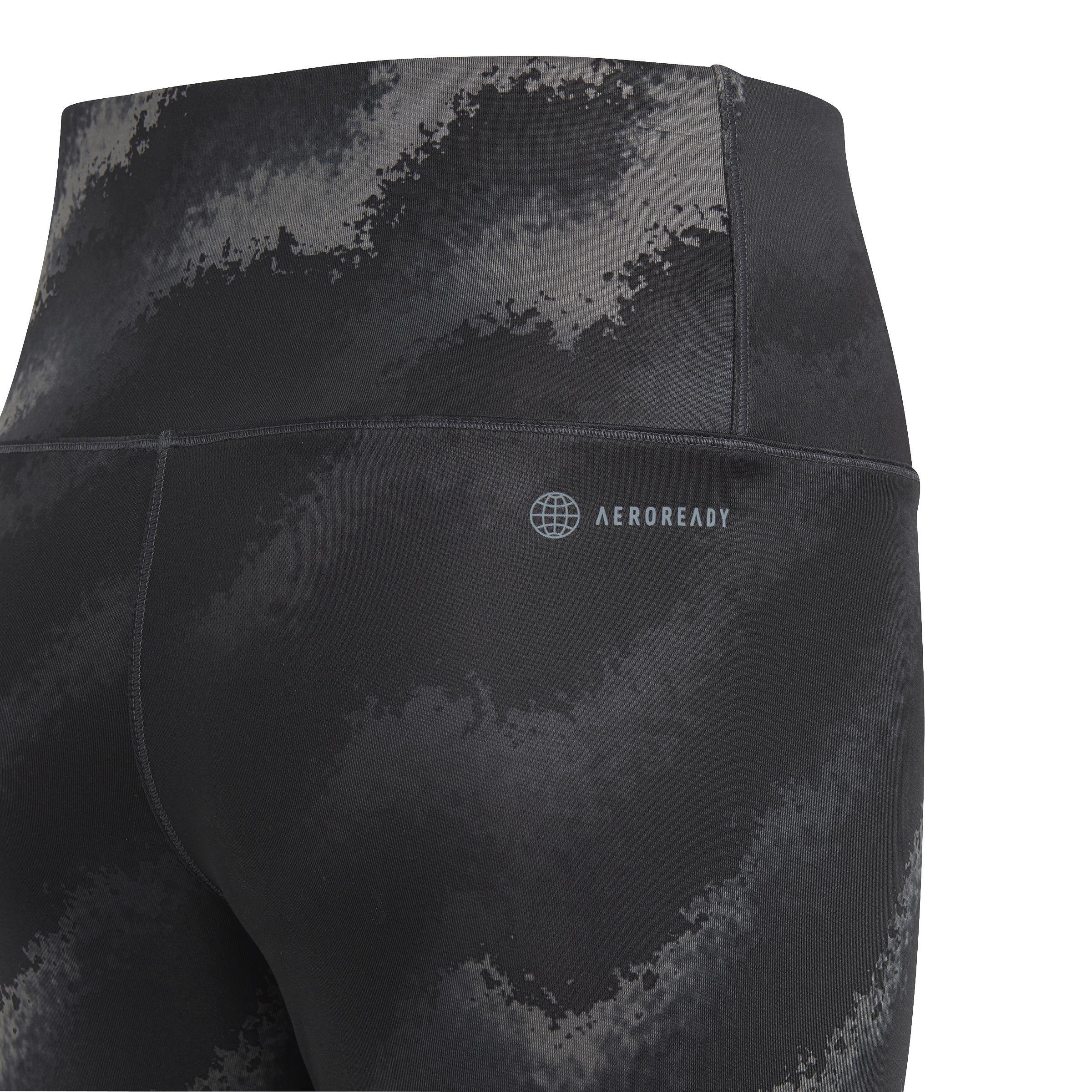 Kids Dance Aeroready High-Waisted Printed Leggings, Grey, A901_ONE, large image number 5