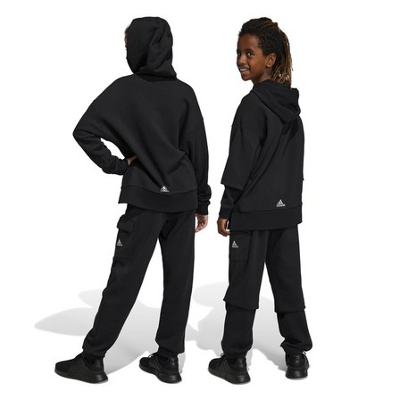 Kids Unisex Dance Low-Crotch Joggers, Black, A901_ONE, large image number 2