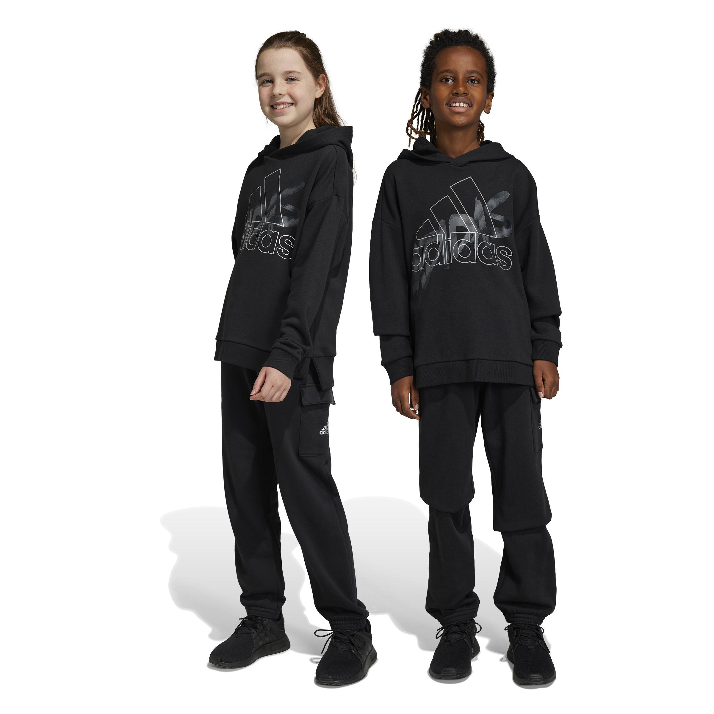 Unisex Kids Dance Low-Crotch Joggers, Black, A901_ONE, large image number 10