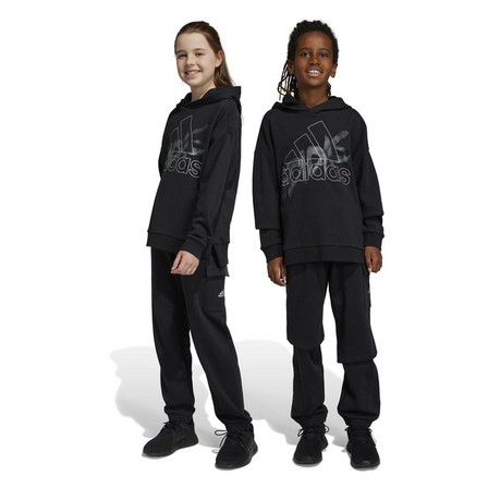 Kids Unisex Dance Low-Crotch Joggers, Black, A901_ONE, large image number 10