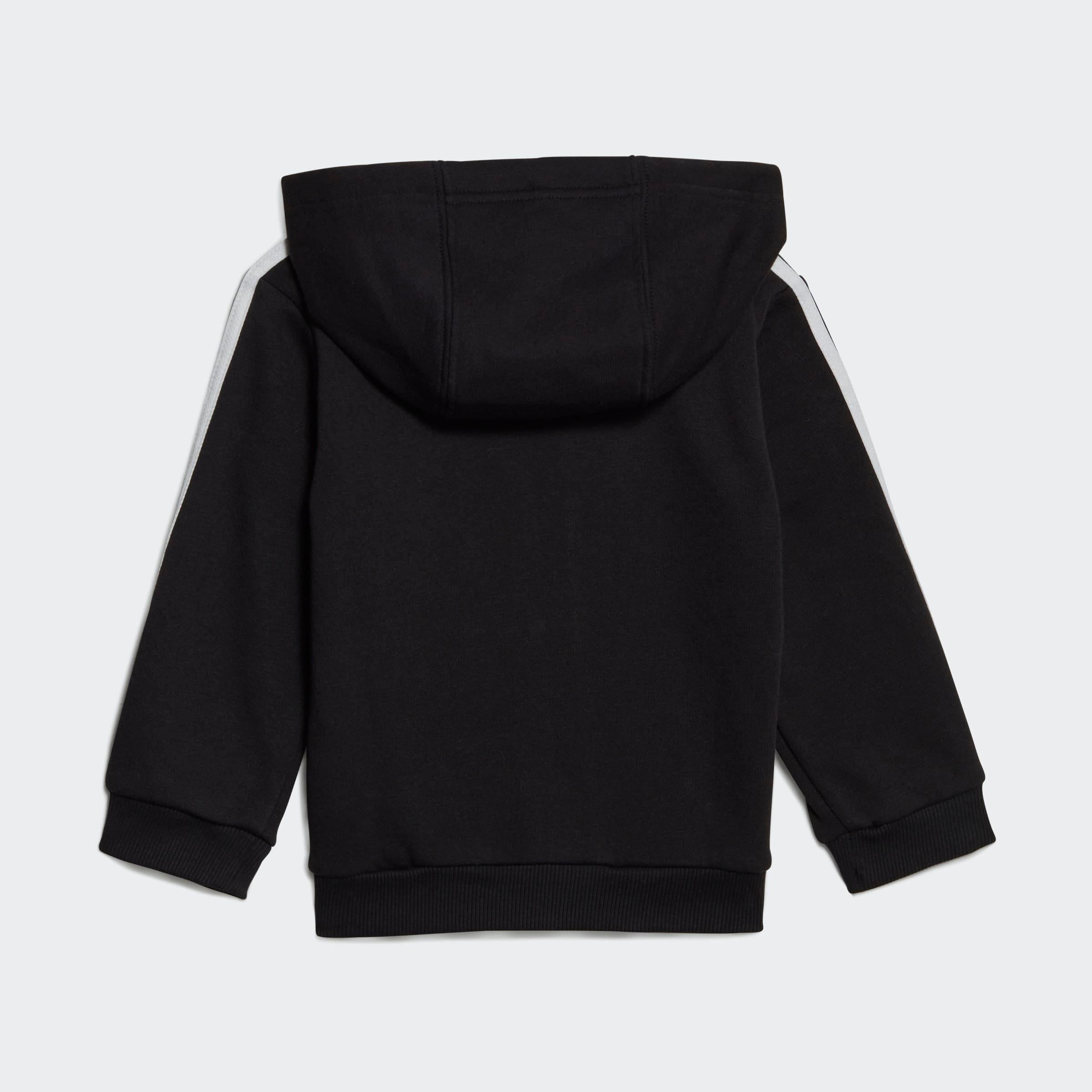 Kids Unisex Essentials Full-Zip Hooded Jogger Set, Black, A901_ONE, large image number 2