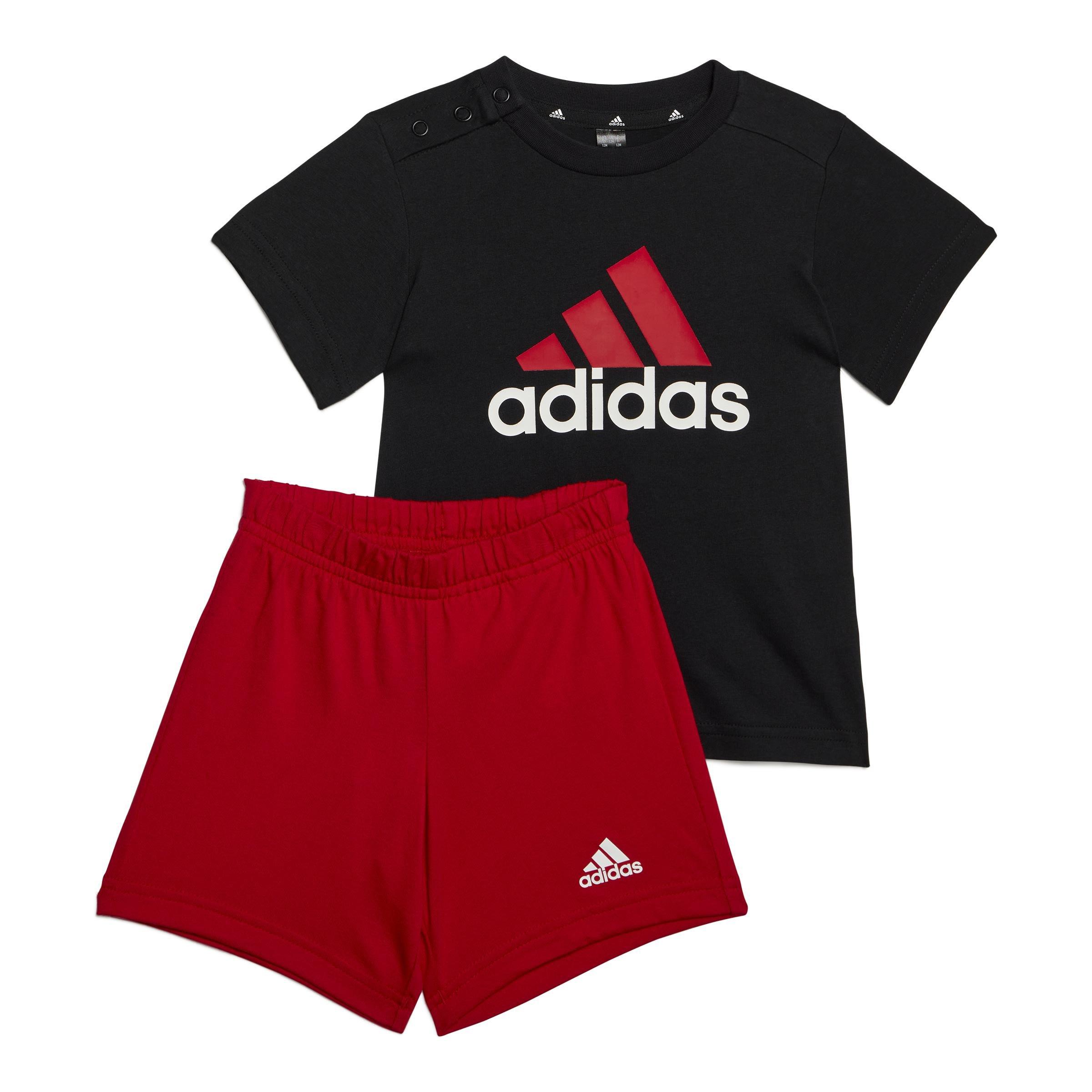 Unisex Kids Essentials Organic Cotton Tee and Shorts Set, Black, A901_ONE, large image number 1