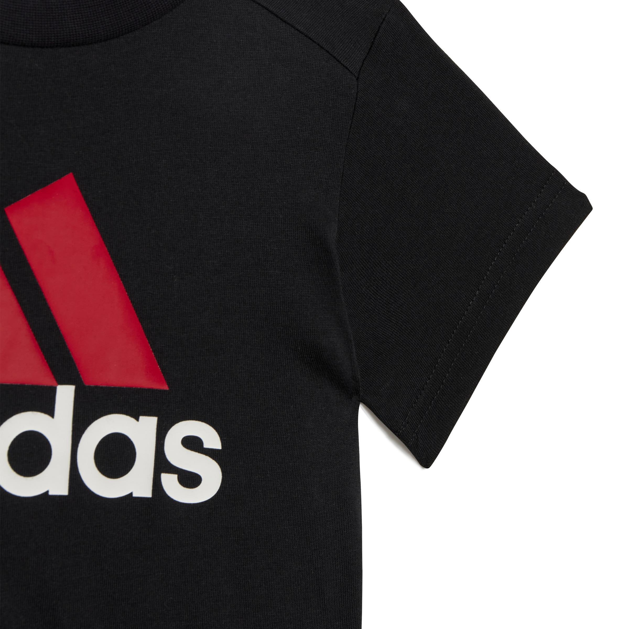 Unisex Kids Essentials Organic Cotton Tee and Shorts Set, Black, A901_ONE, large image number 6
